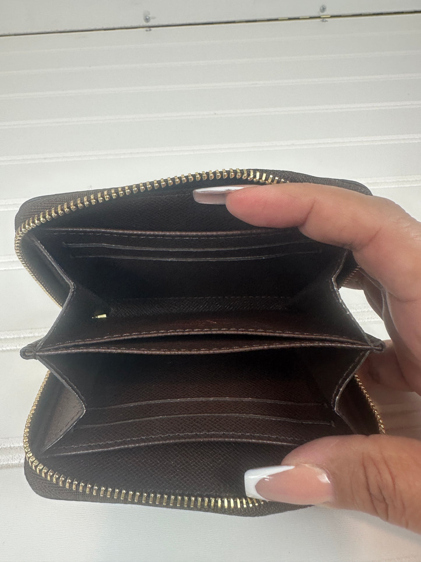 Pre-owned LOUIS VUITTON Zippy Coin Purse Damier Ebene Canvas_232