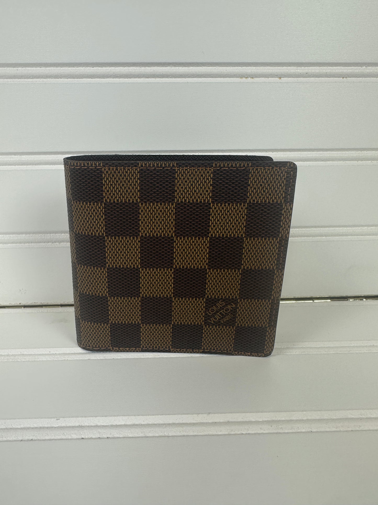 Pre-owned LOUIS VUITTON Marco Bi-fold Wallet Damier Ebene Canvas _233