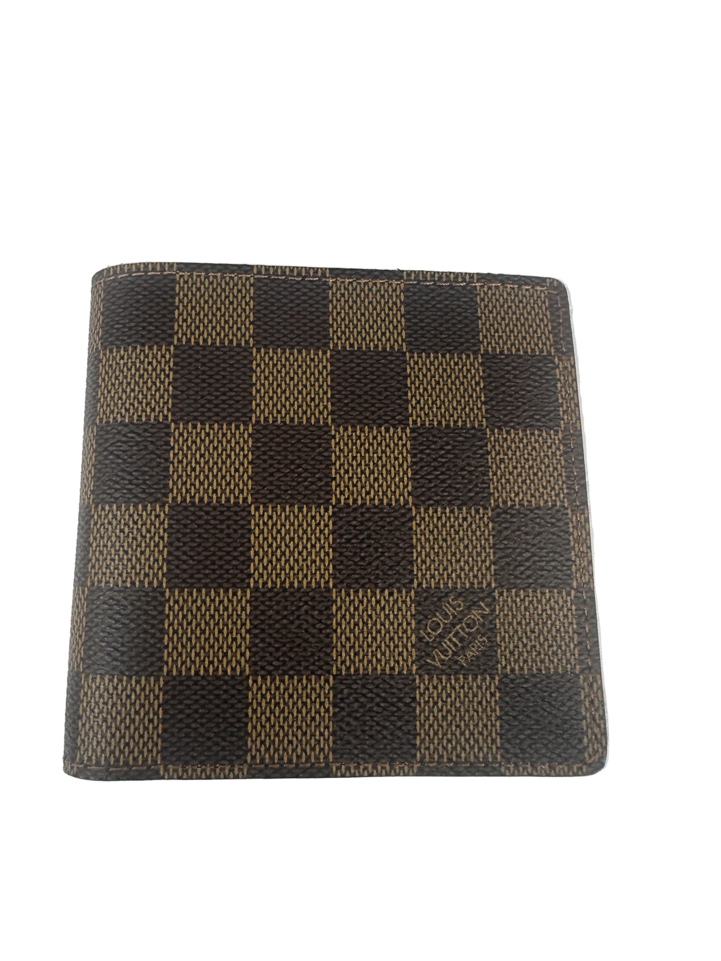 Pre-owned LOUIS VUITTON Marco Bi-fold Wallet Damier Ebene Canvas _233