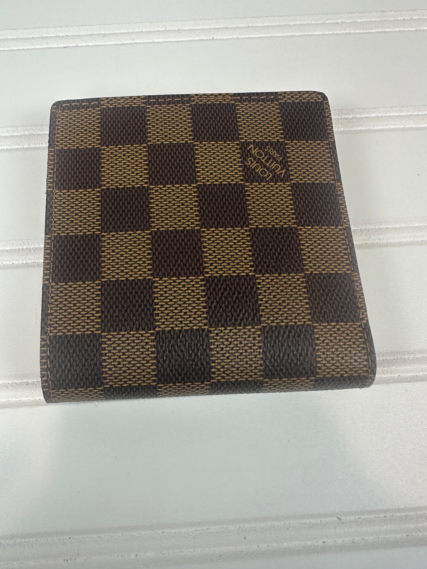 Pre-owned LOUIS VUITTON Marco Bi-fold Wallet Damier Ebene Canvas _233