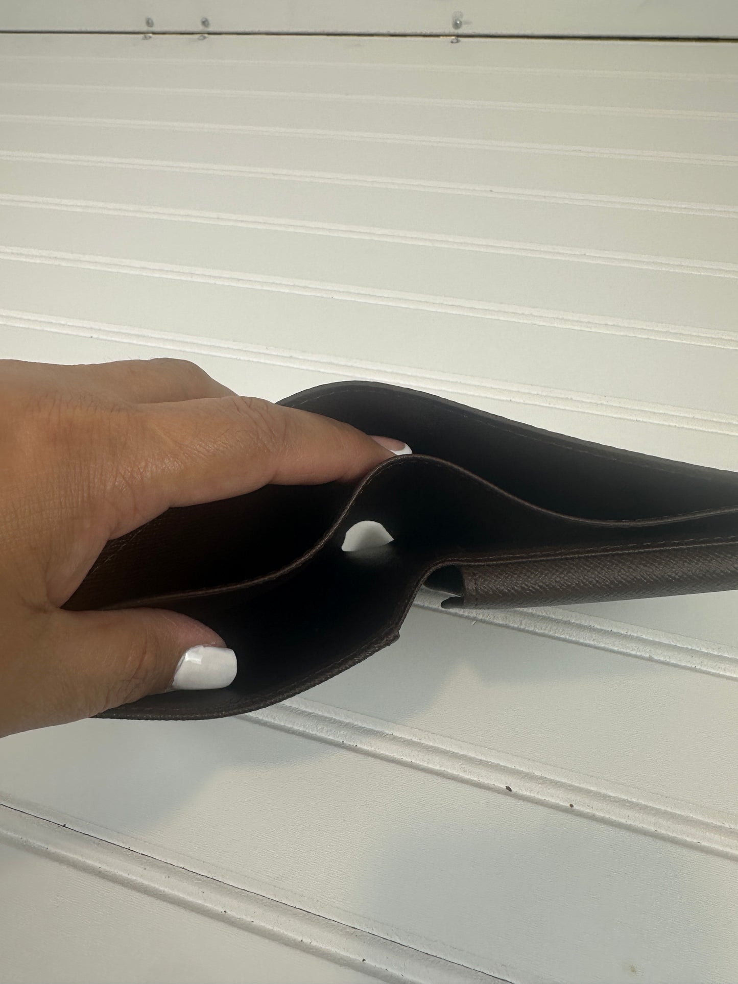 Pre-owned LOUIS VUITTON Marco Bi-fold Wallet Damier Ebene Canvas _233