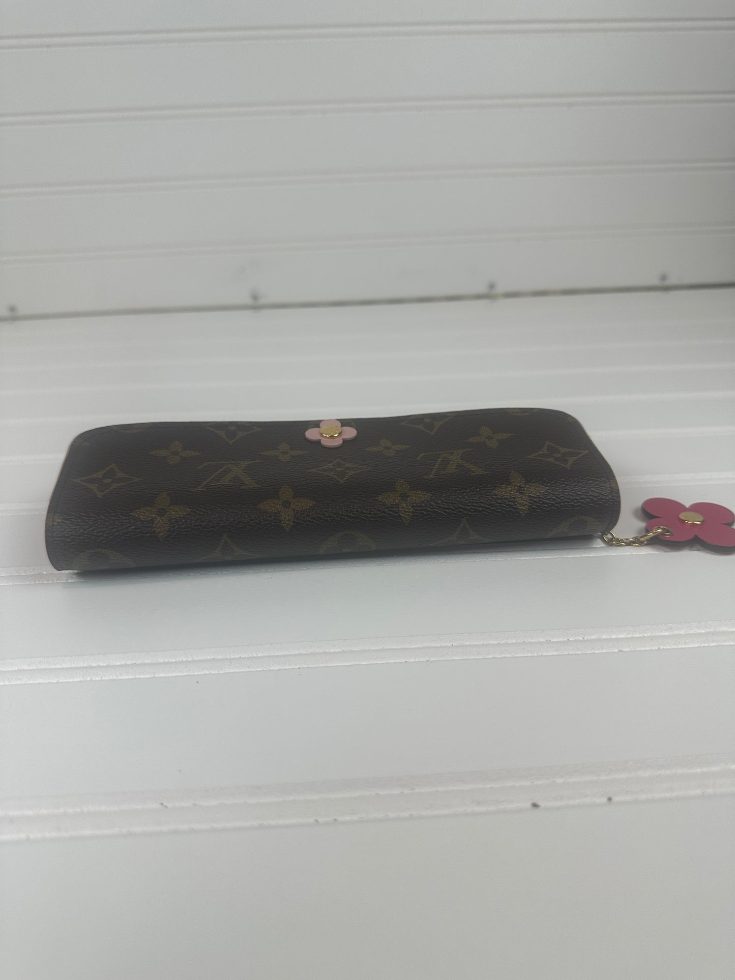 Pre-owned LOUIS VUITTON Emilie Long Wallet Monogram Canvas Hot Pink Interior _234