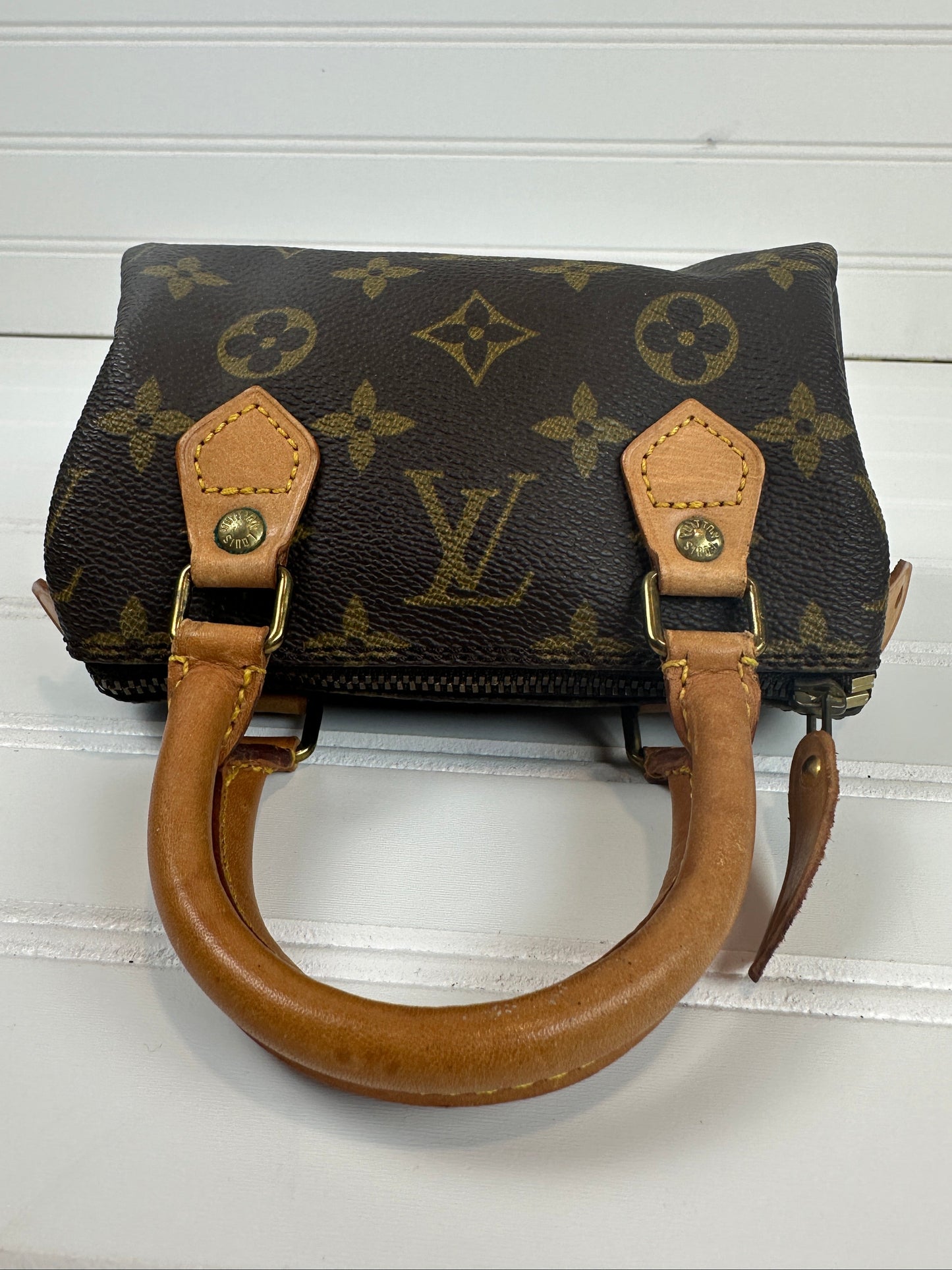 Pre-owned LOUIS VUITTON Nano Speedy Monogram Canvas _ 240
