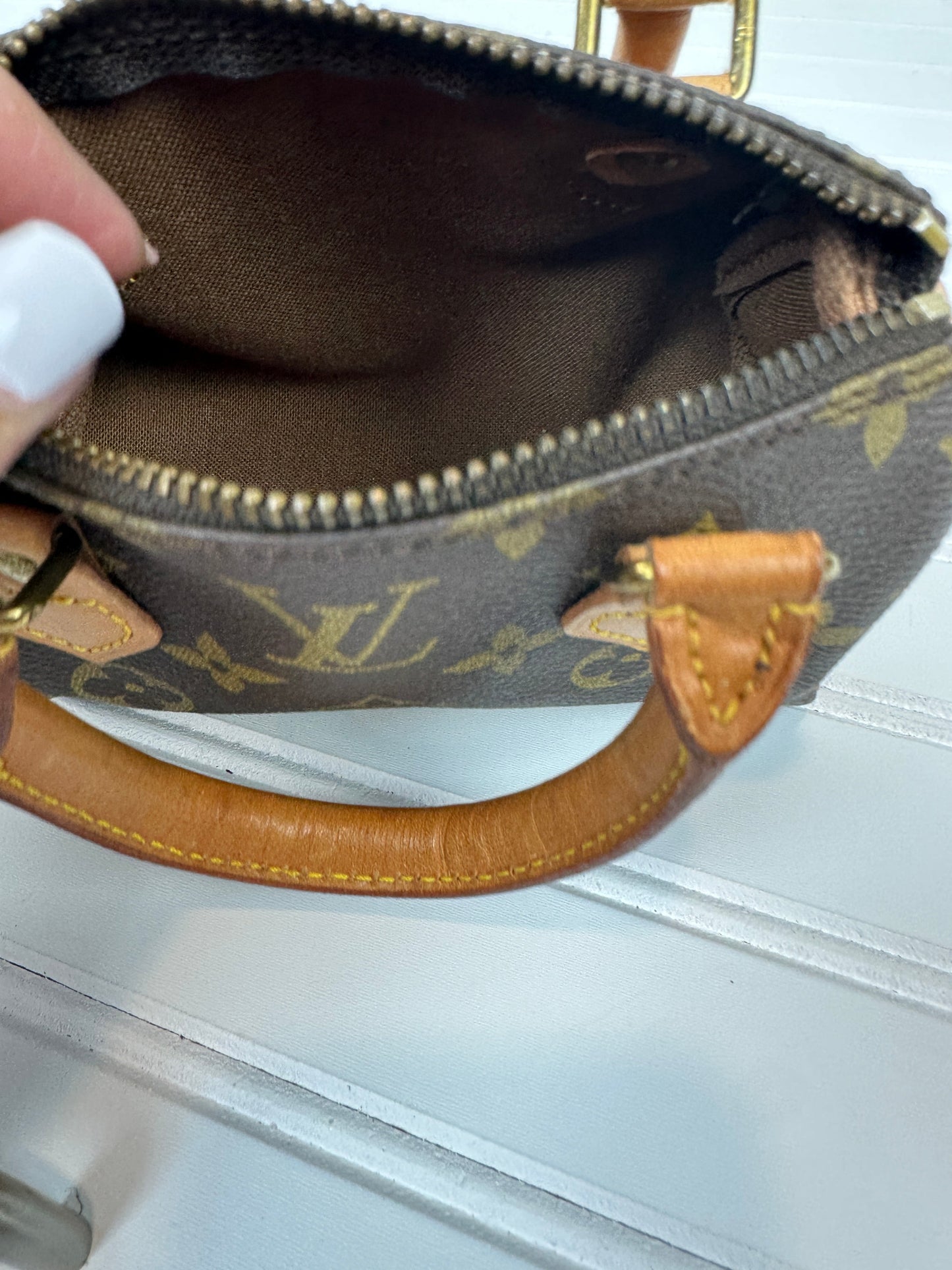 Pre-owned LOUIS VUITTON Nano Speedy Monogram Canvas _ 240