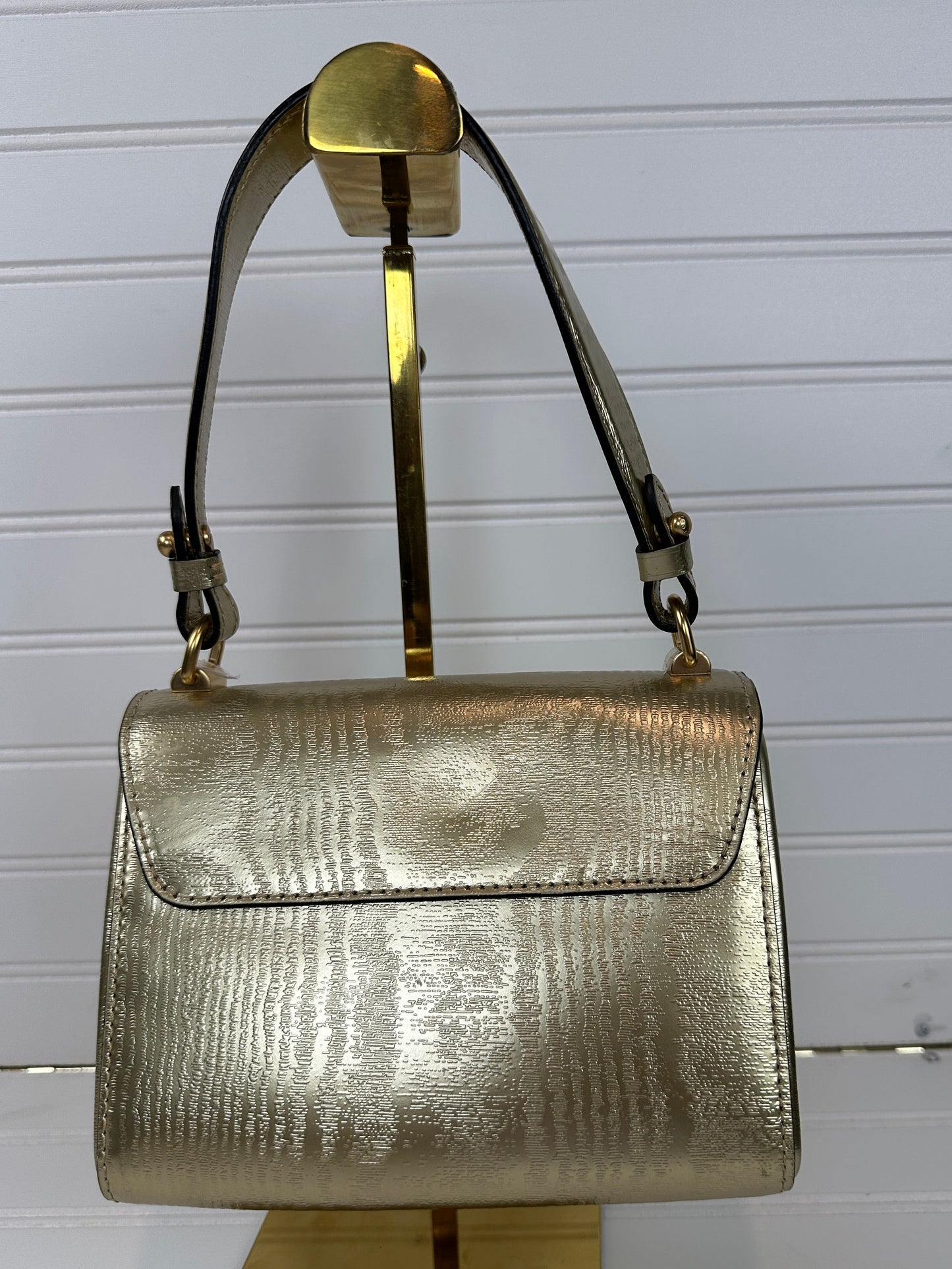 Pre-owned LOUIS VUITTON Gravity Twist PM Gold Calfskin satchel bag _ 246