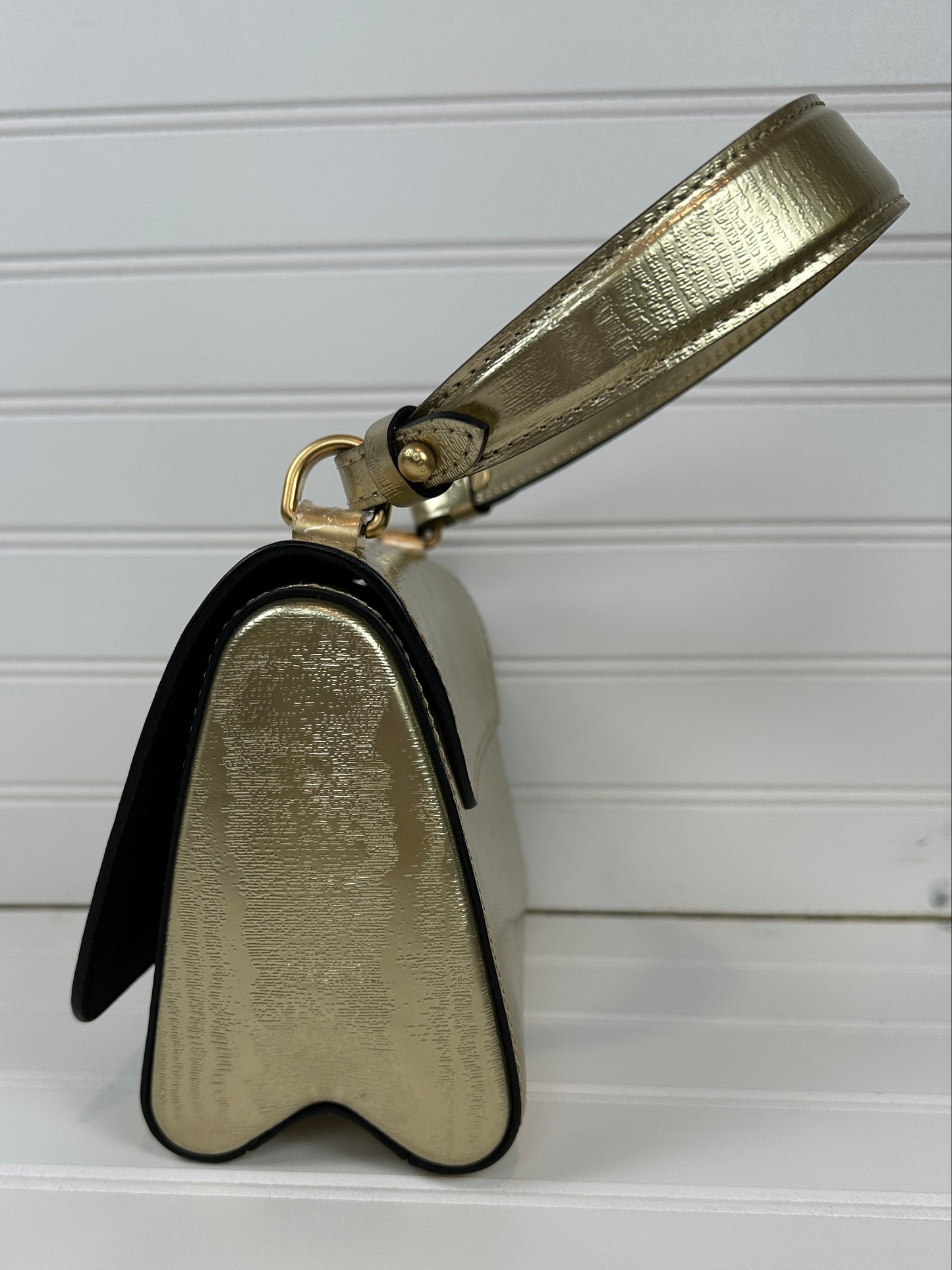 Pre-owned LOUIS VUITTON Gravity Twist PM Gold Calfskin satchel bag _ 246