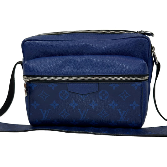 PRE-OWNED LOUIS VUITTON Outdoor Blue Messenger PM Monogram Canvas _247