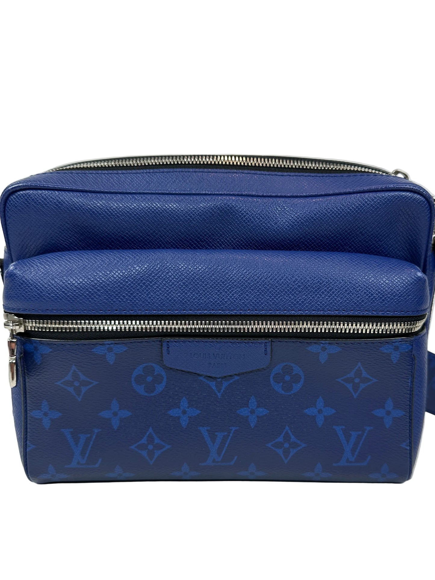 Pre-owned LOUIS VUITTON Outdoor Blue Messenger PM Monogram Canvas _ 247