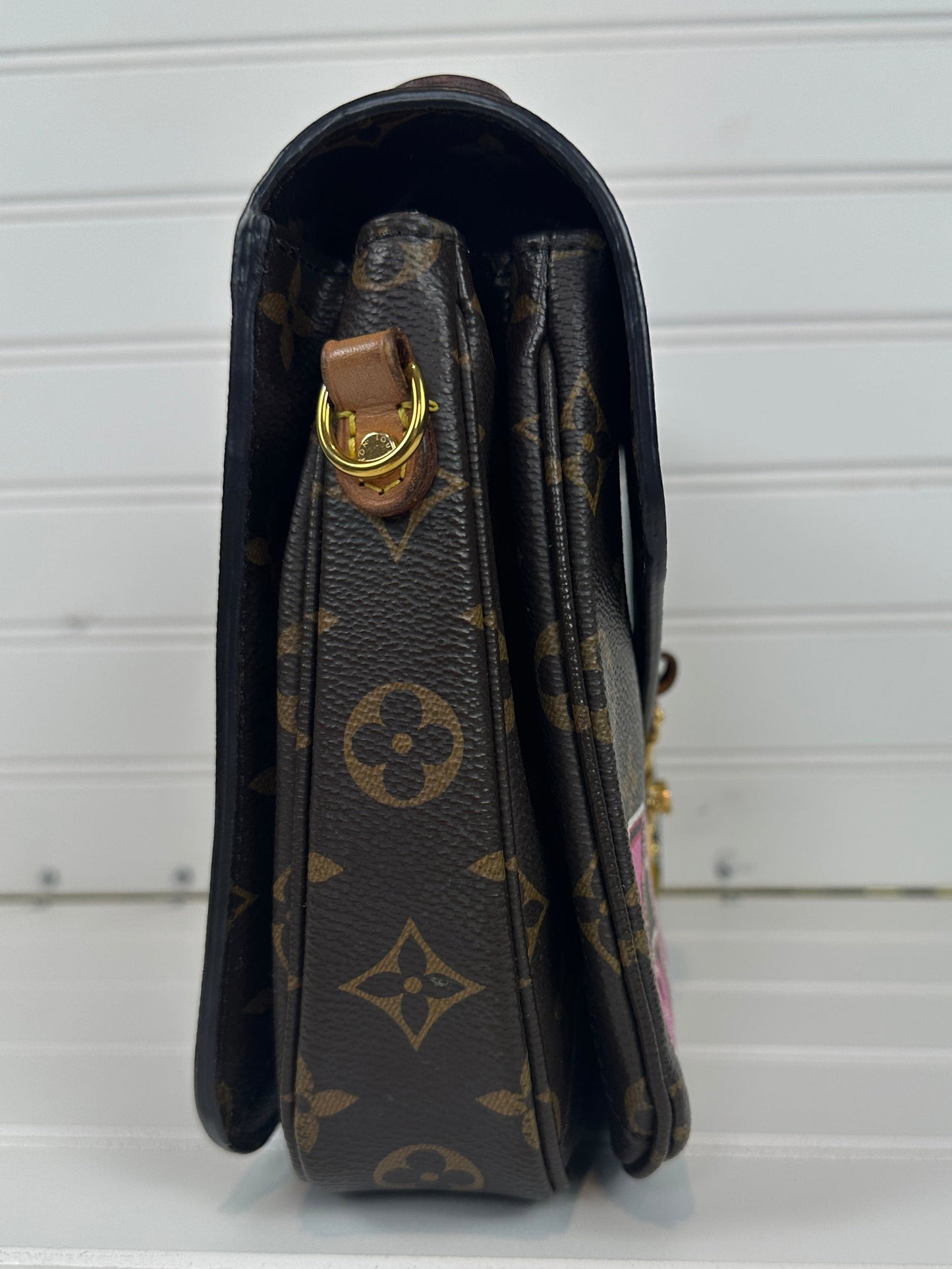 Pre-owned LOUIS VUITTON Patches Pochette Metis Monogram Canvas Limited Edition _ 244