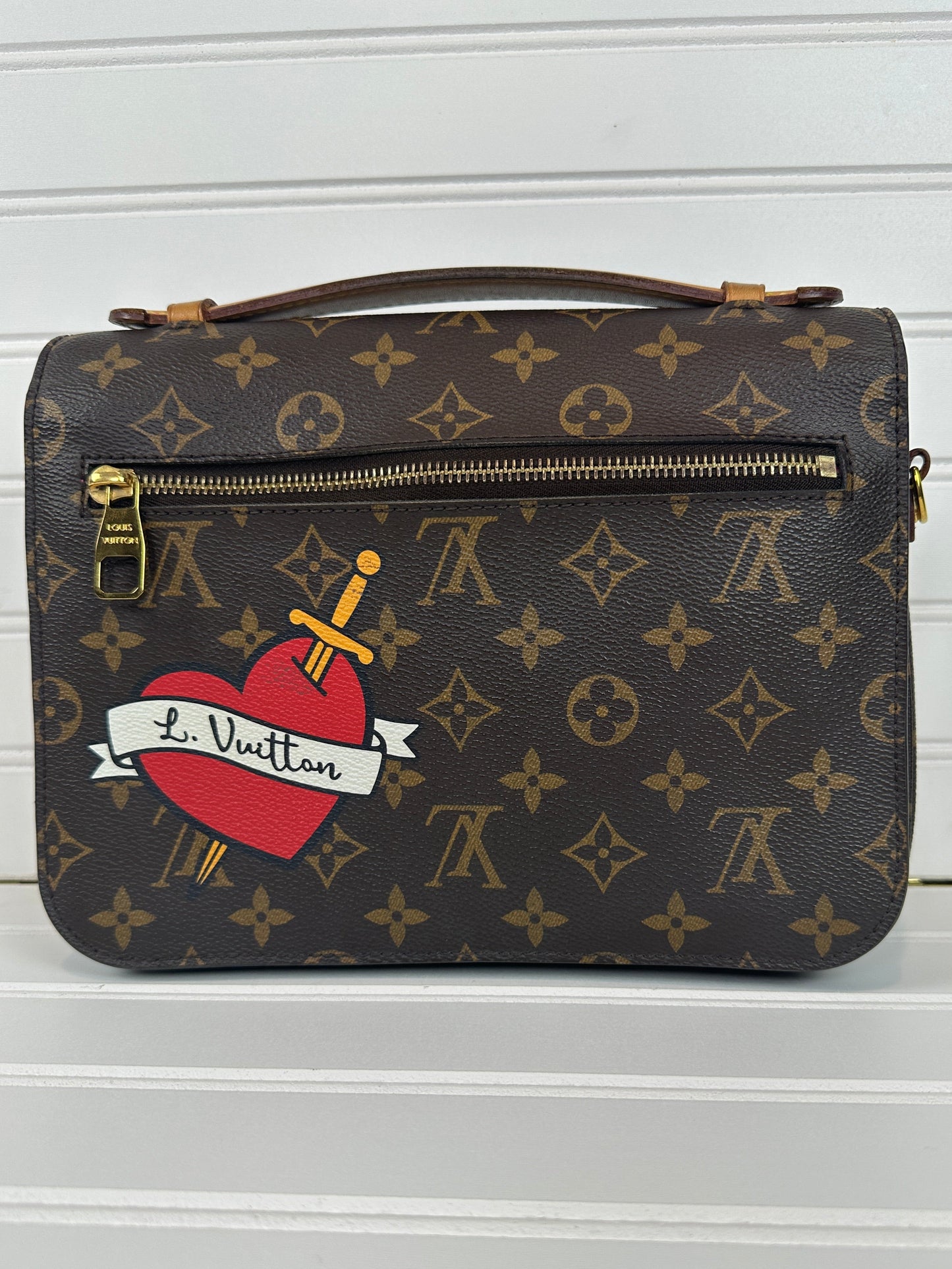 Pre-owned LOUIS VUITTON Patches Pochette Metis Monogram Canvas Limited Edition _ 244