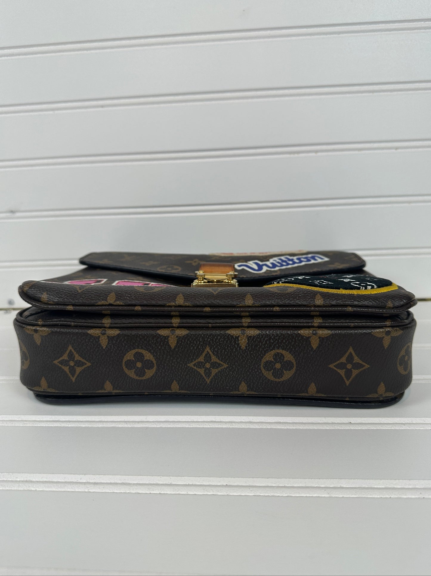 Pre-owned LOUIS VUITTON Patches Pochette Metis Monogram Canvas Limited Edition _ 244
