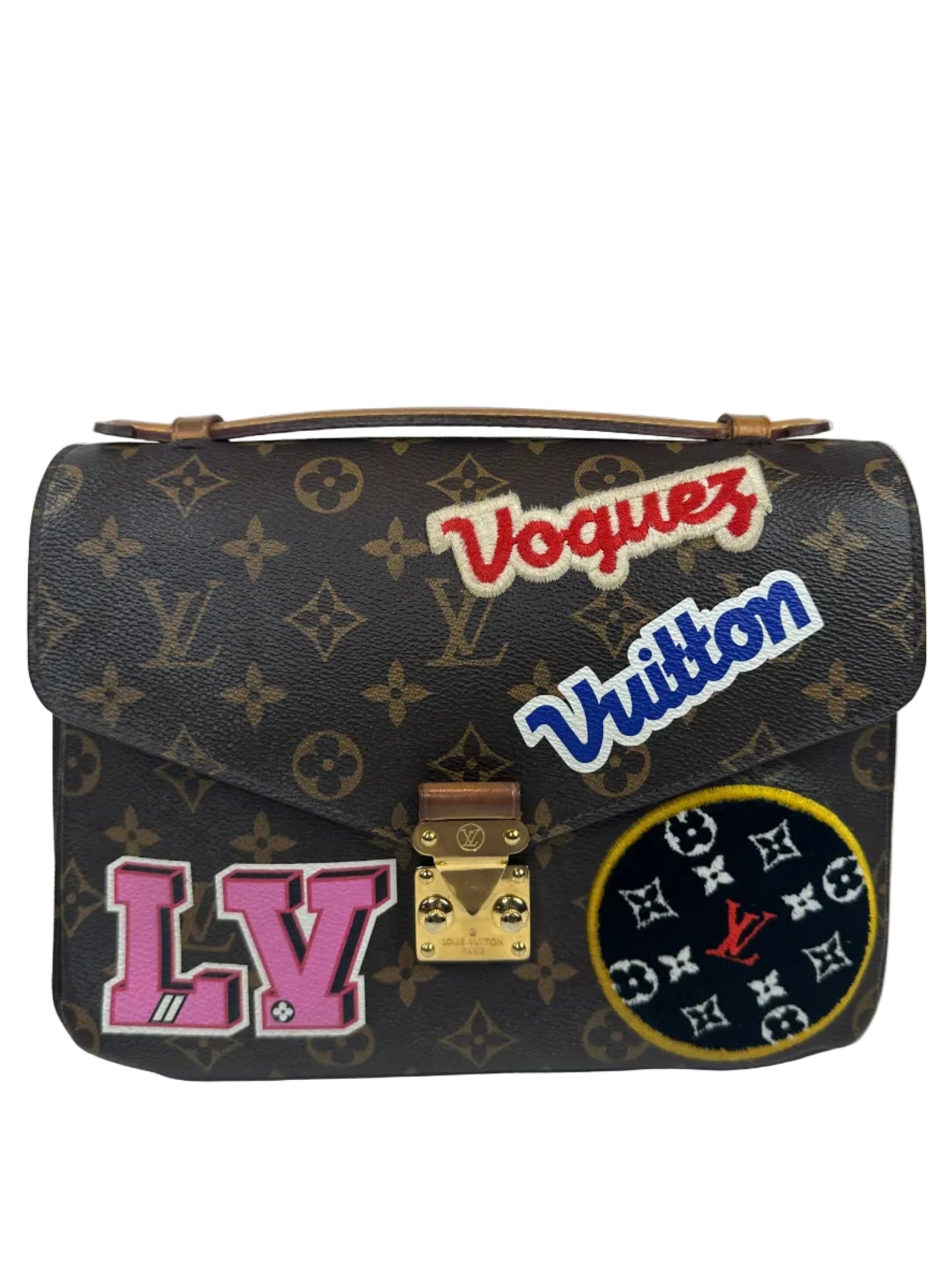 Pre-owned LOUIS VUITTON Patches Pochette Metis Monogram Canvas Limited Edition _ 244