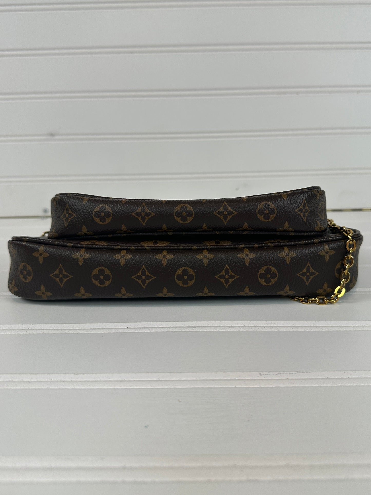 Pre-owned LOUIS VUITTON Multi Pochette Accessoires Monogram Canvas Pink strap _ 243