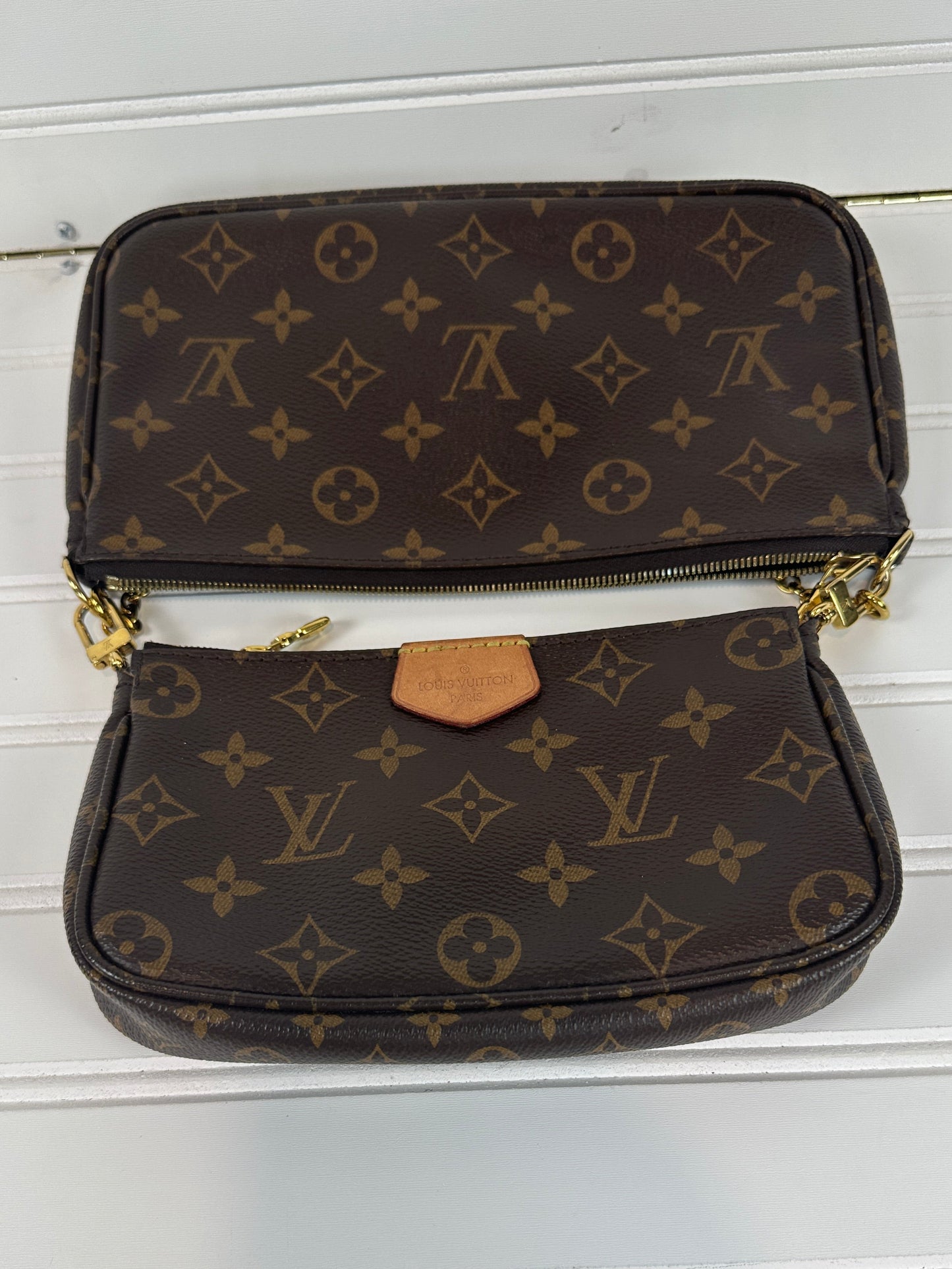 Pre-owned LOUIS VUITTON Multi Pochette Accessoires Monogram Canvas Pink strap _ 243