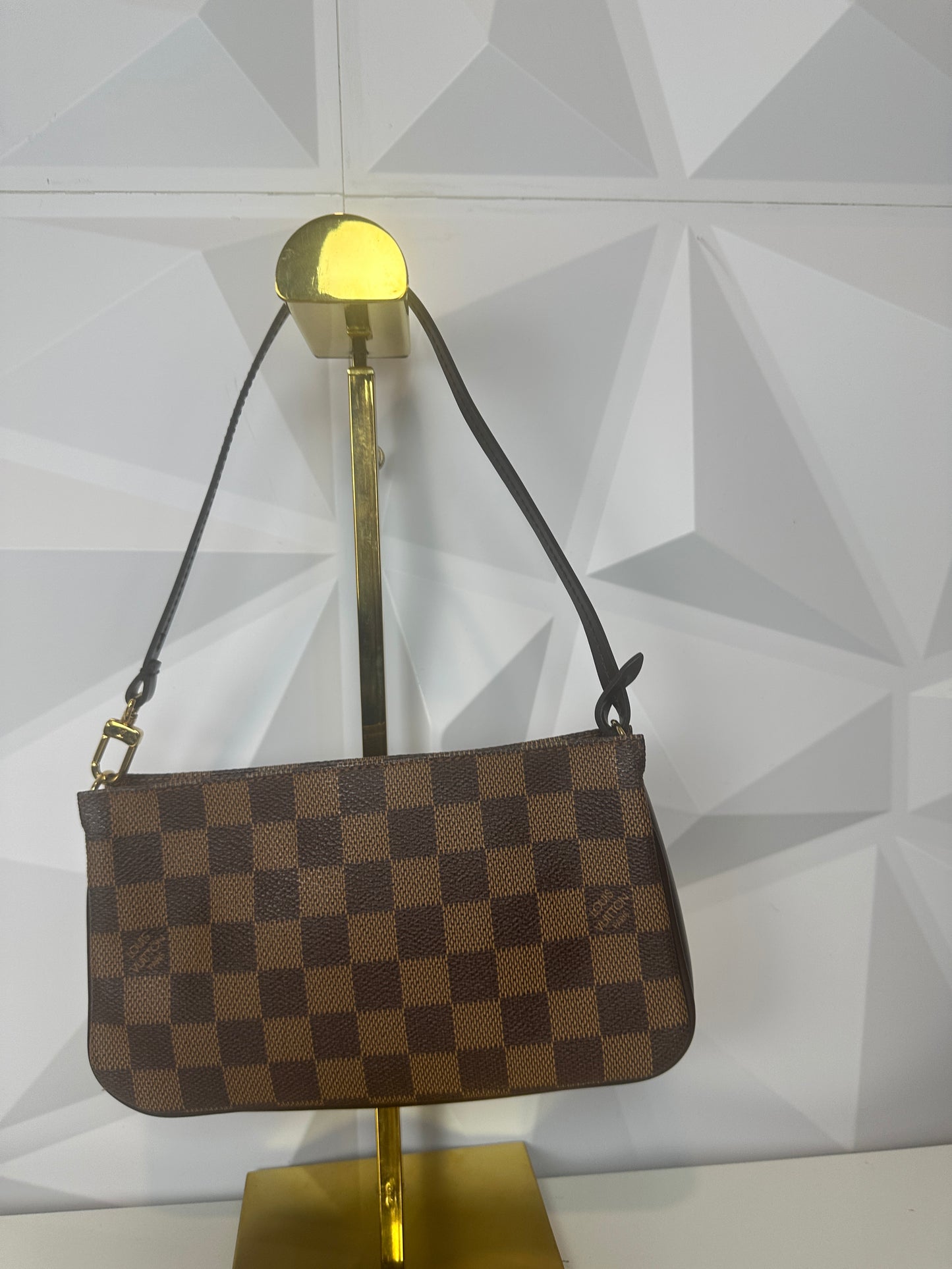 Pre-owned LOUIS VUITTON Navona Damier Ebene pochette