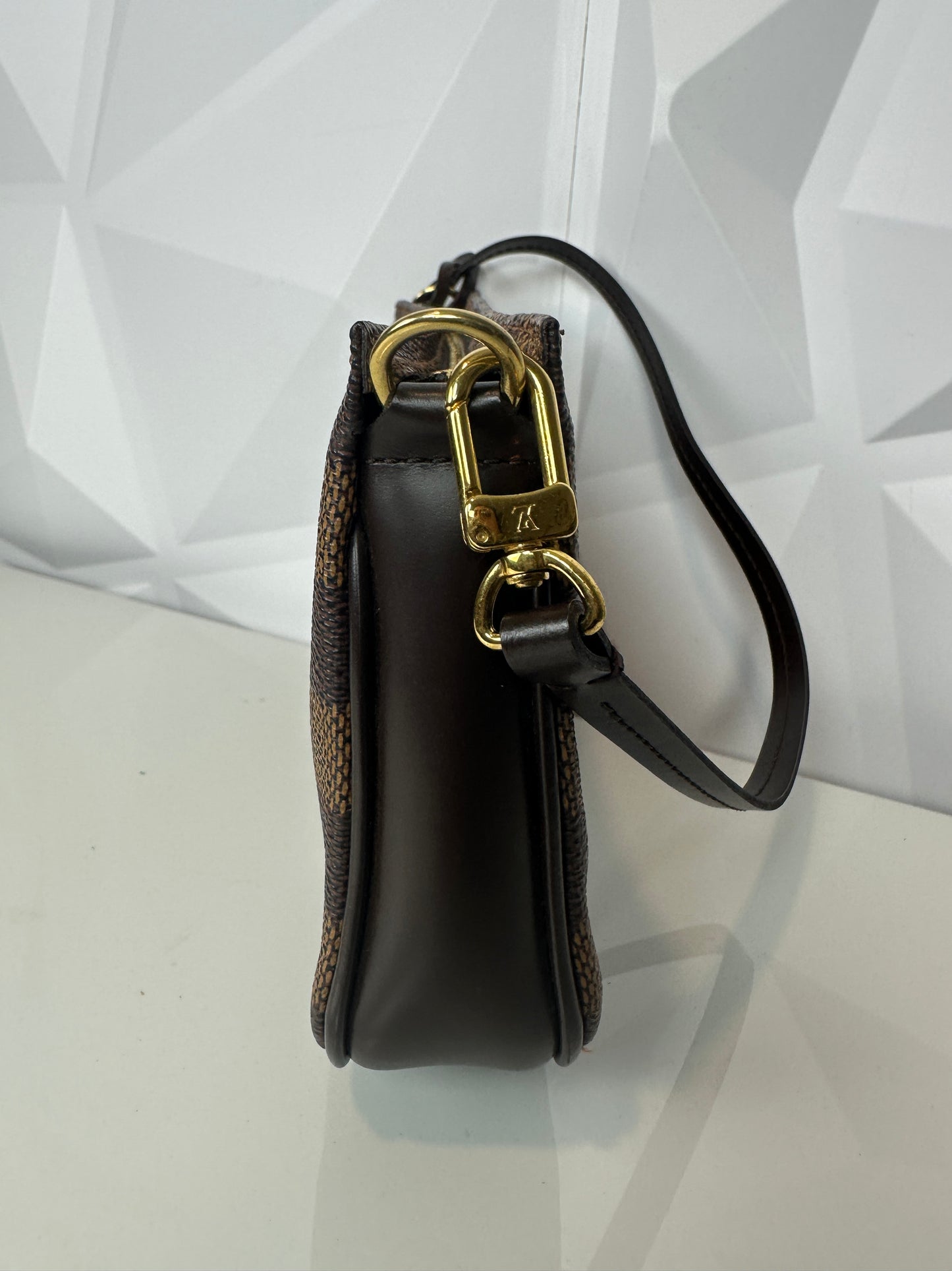 Pre-owned LOUIS VUITTON Navona Damier Ebene pochette