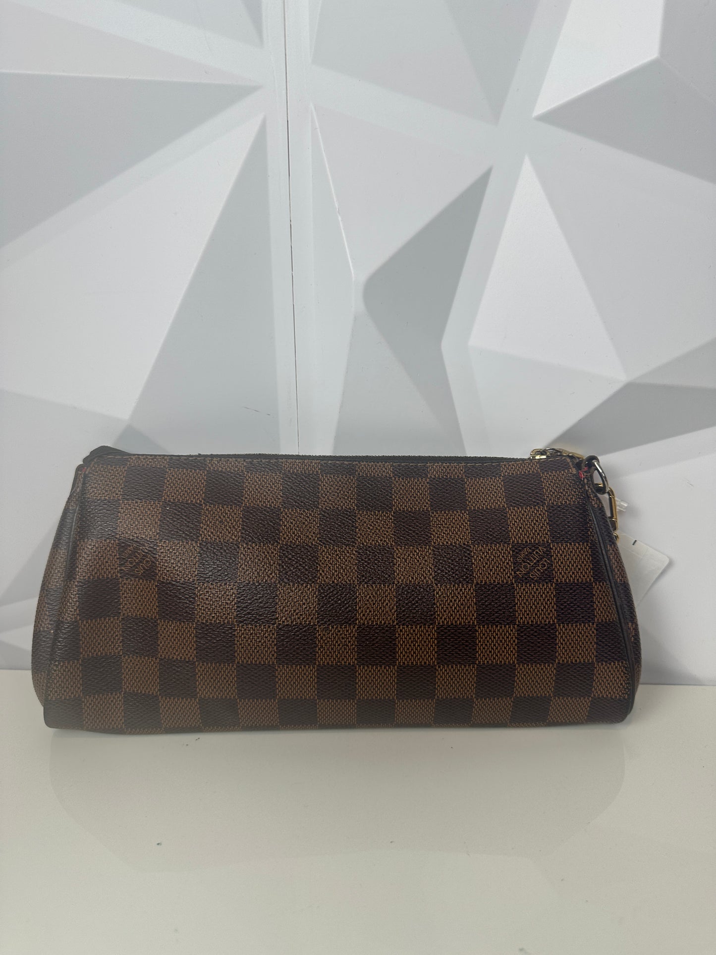 Pre-owned LOUIS VUITTON Eva Damier Ebene Canvas in brown