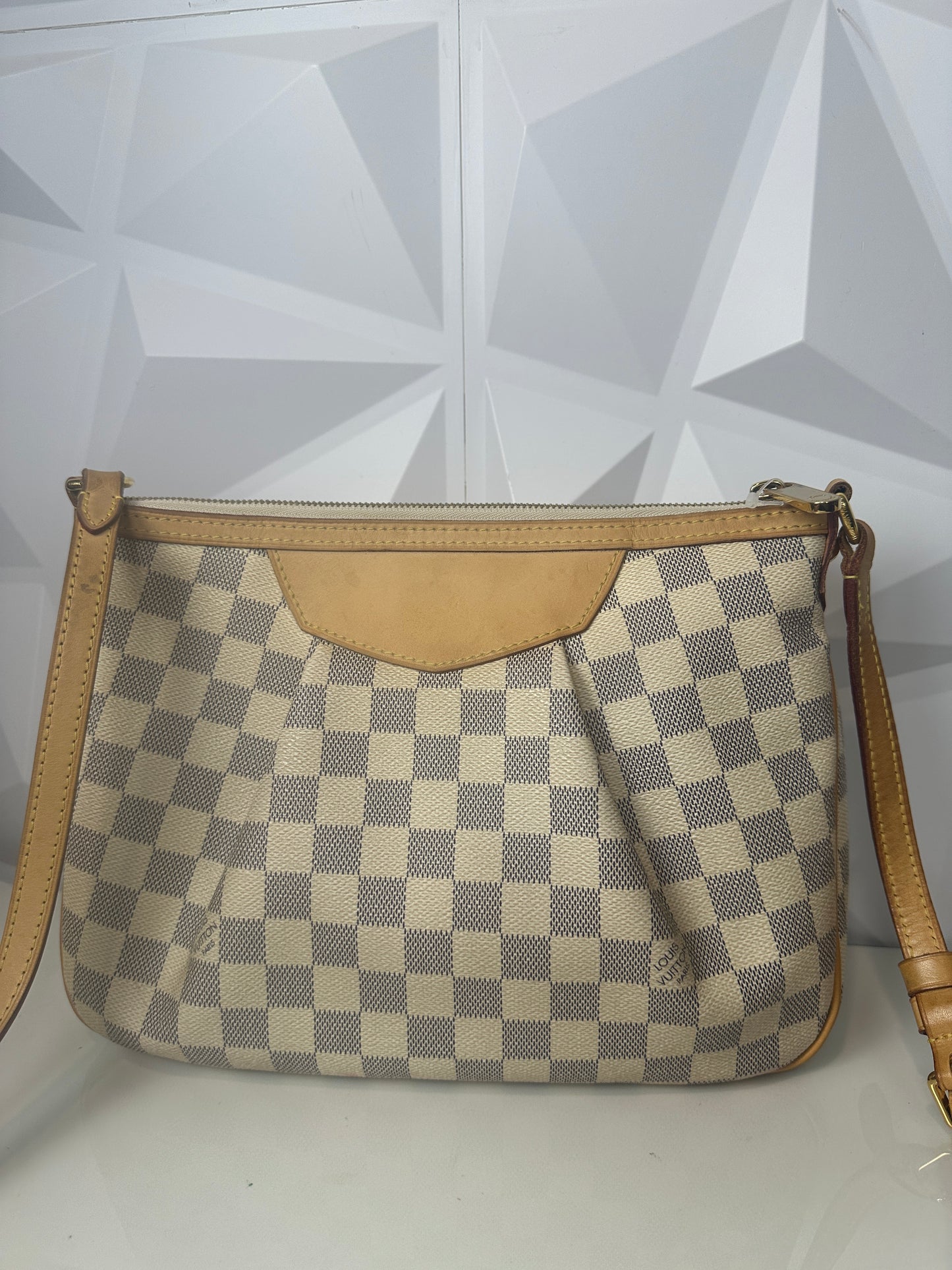 Pre-owned LOUIS VUITTON Syracuse PM Damier Azur Canvas
