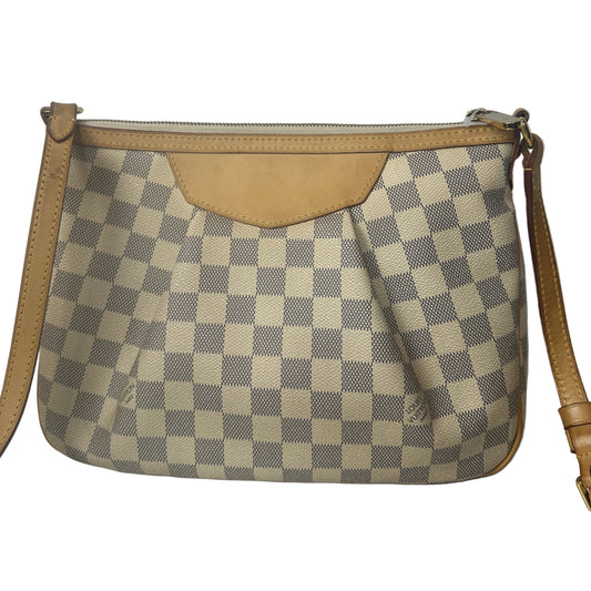 PRE-OWNED LOUIS VUITTON Syracuse PM Damier Azur Canvas _ 102