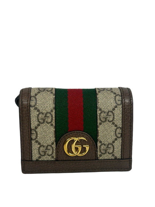 Pre-owned GUCCI Ophidia Bifold with box and dustbag