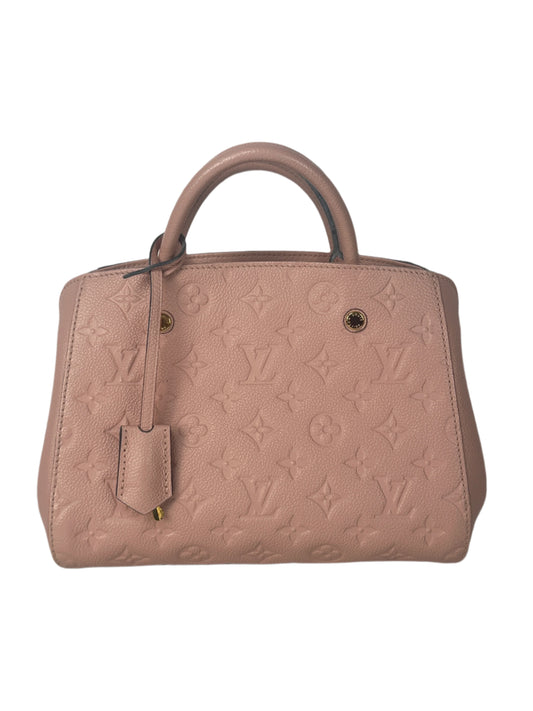 Pre owned LOUIS VUITTON Montaigne BB Monogram Empreinte Rose Poodle