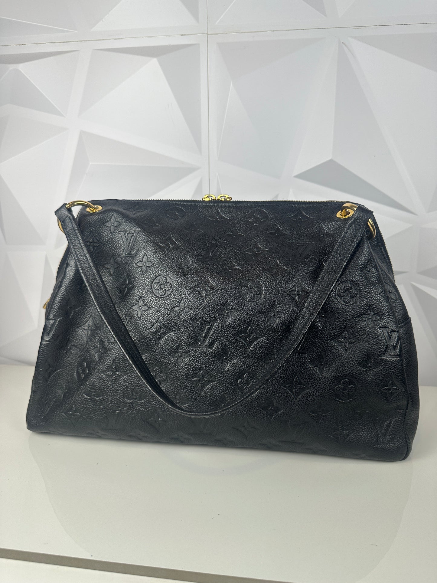 Pre owned LOUIS VUITTON Ponthieu Monogram Empreinte PM Noir Black