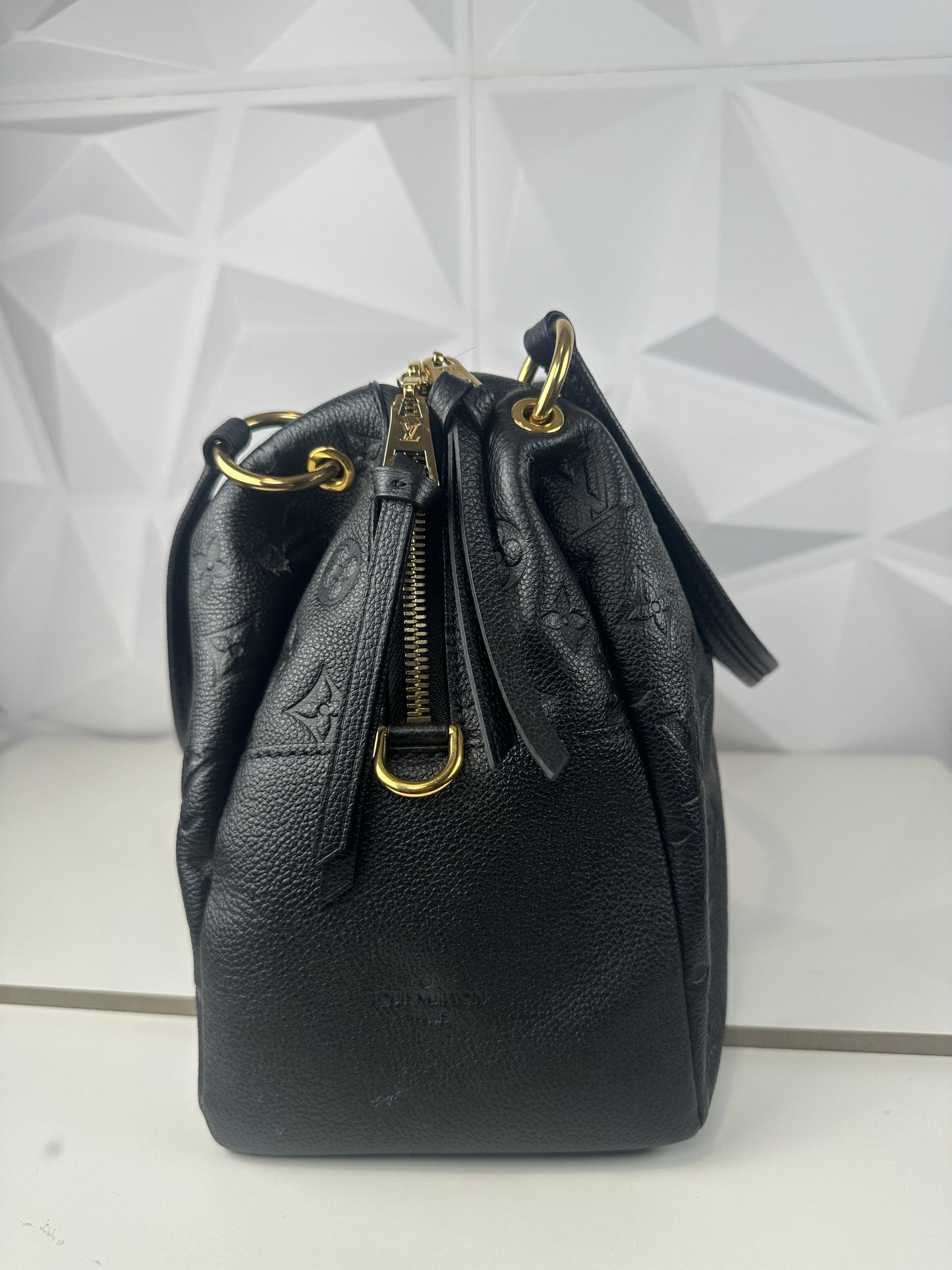 Pre owned LOUIS VUITTON Ponthieu Monogram Empreinte PM Noir Black