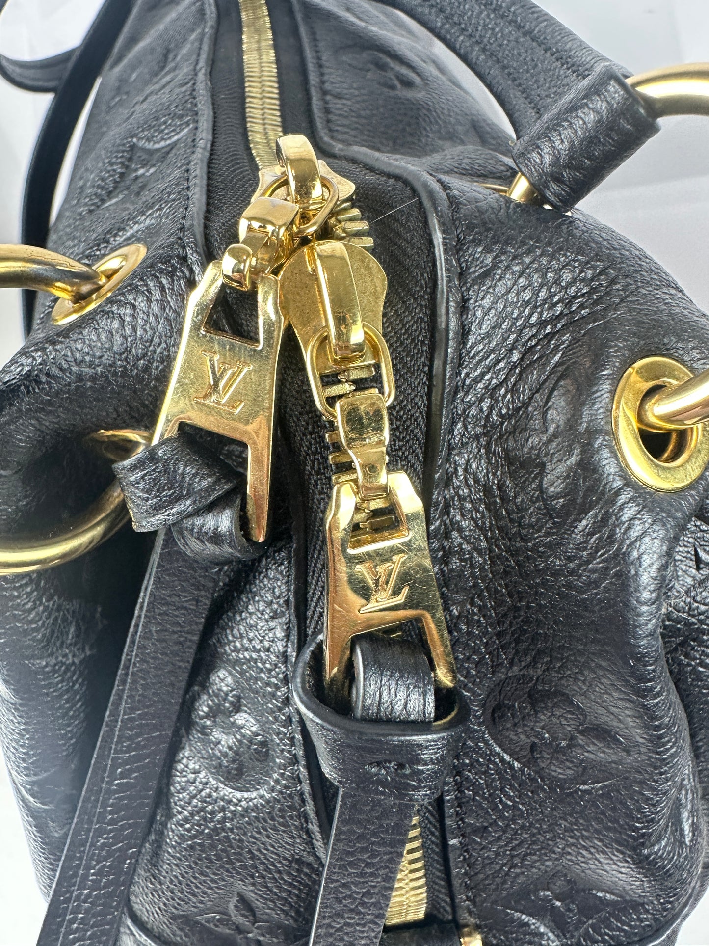 Pre owned LOUIS VUITTON Ponthieu Monogram Empreinte PM Noir Black
