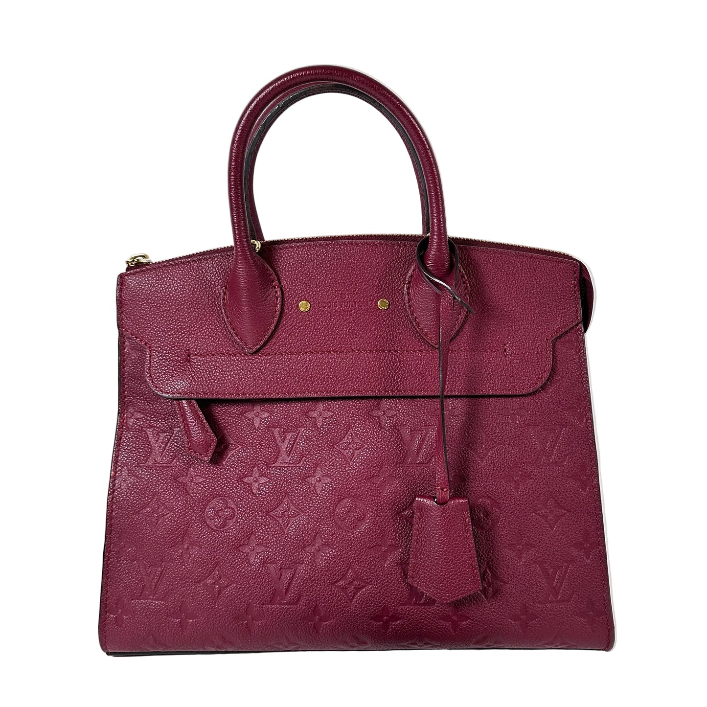 PRE-OWNED LOUIS VUITTON Pont Neuf Monogram Empreinte MM Burgundy _ 169