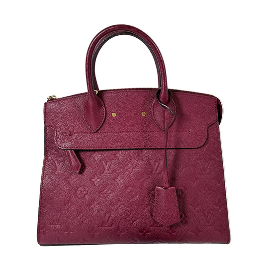 PRE-OWNED LOUIS VUITTON Pont Neuf Monogram Empreinte MM Burgundy _ 169