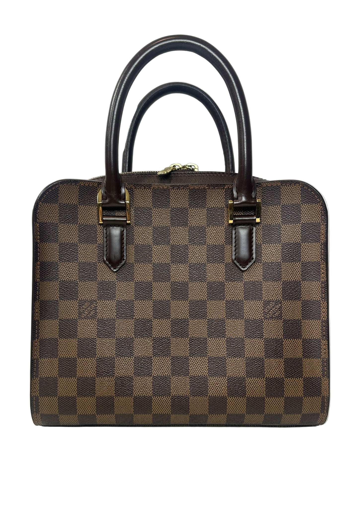 Pre-owned LOUIS VUITTON Triana Damier Ebene with box and storage bag