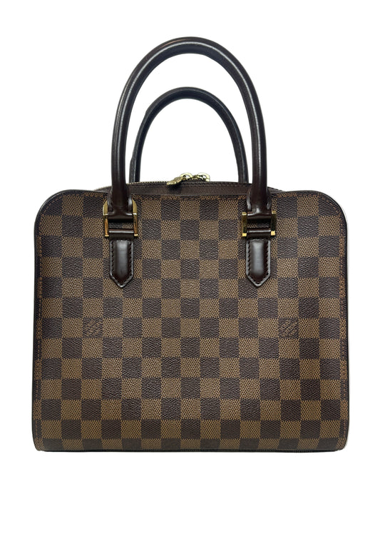 Pre-owned LOUIS VUITTON Triana Damier Ebene with box and storage bag