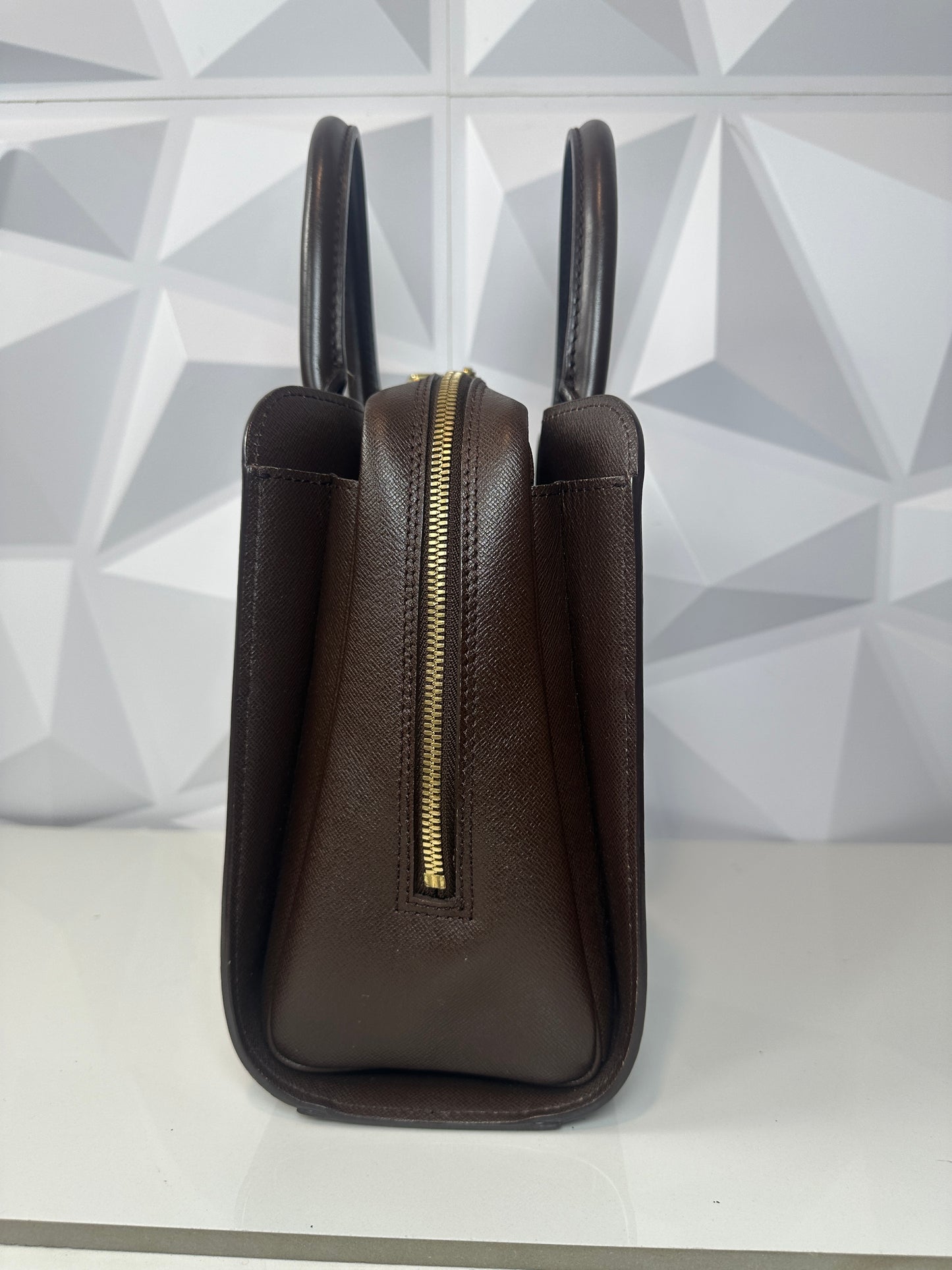 Pre-owned LOUIS VUITTON Triana Damier Ebene with box and storage bag