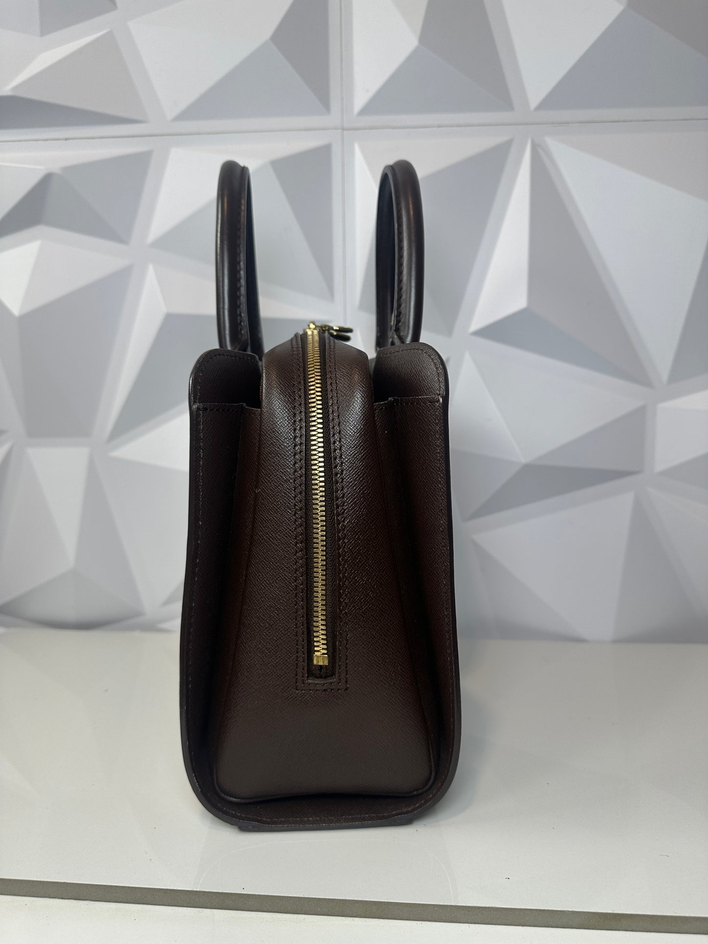 Pre-owned LOUIS VUITTON Triana Damier Ebene with box and storage bag