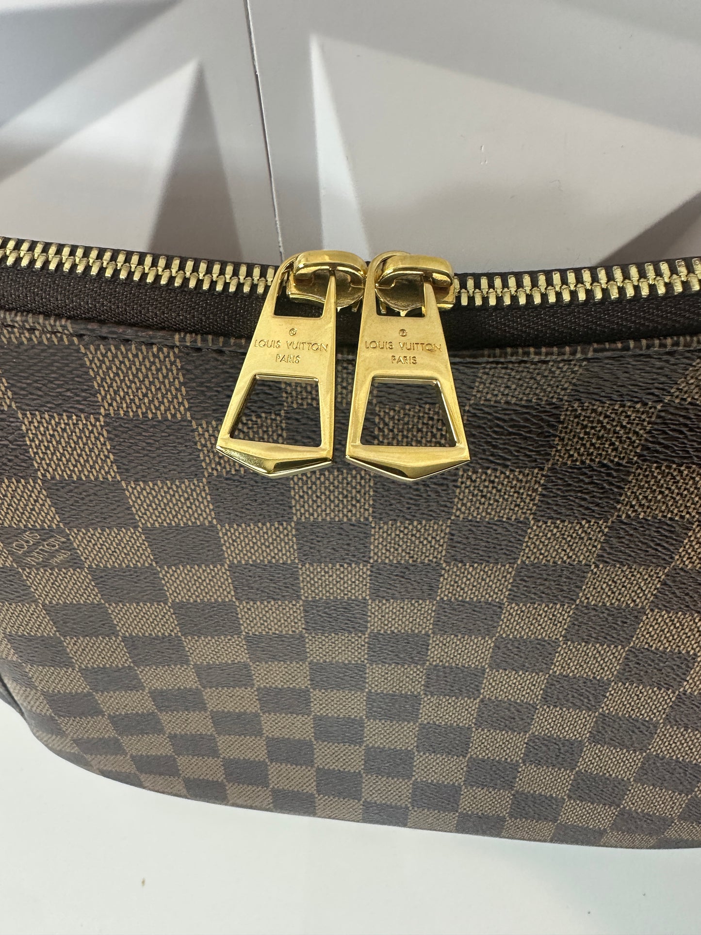 Pre-owned LOUIS VUITTON Damier South Bank Besace Red interior
