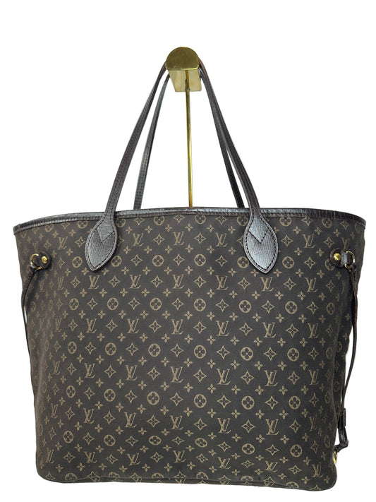 Pre-owned LOUIS VUITTON Neverfull MM Fuzan in Dark Brown