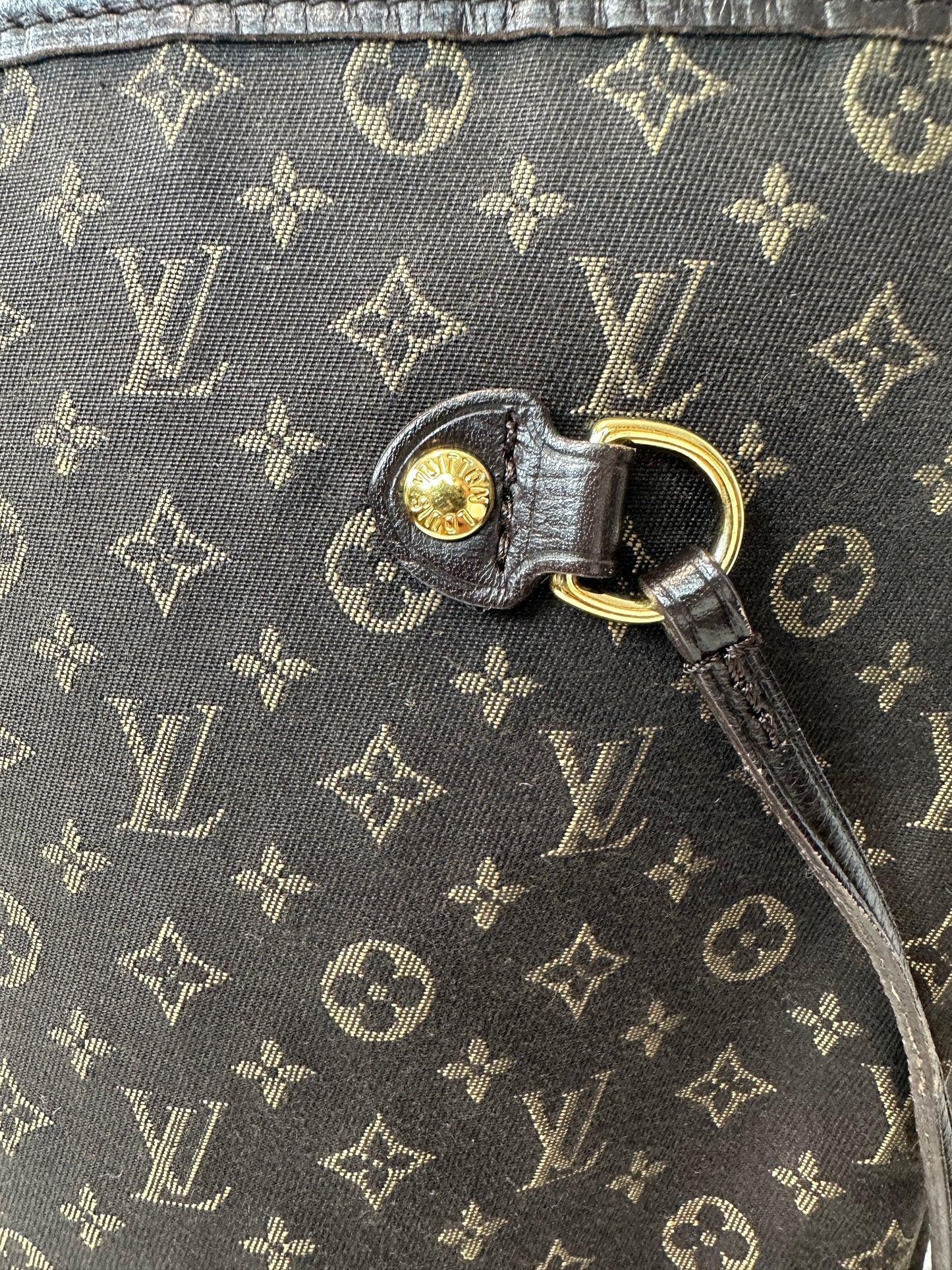 Pre-owned LOUIS VUITTON Neverfull MM Fuzan in Dark Brown