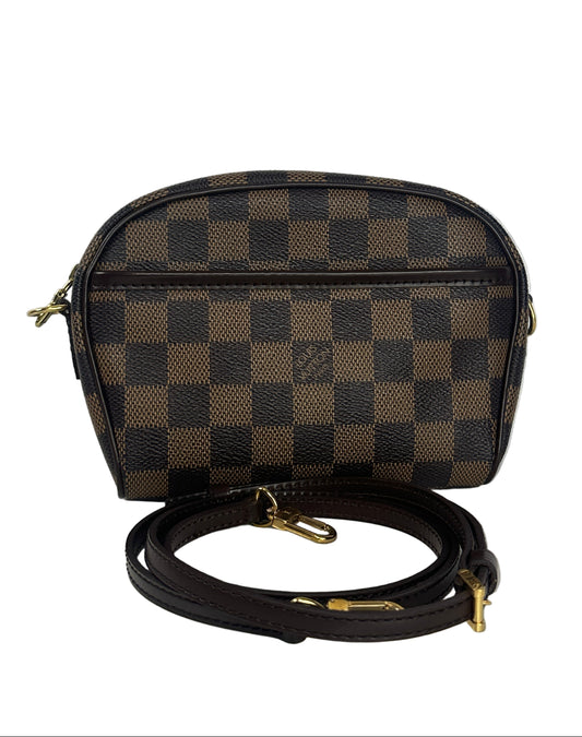 Pre-owned LOUIS VUITTON Ipanema Pochette PM in Damier Ebene Canvas