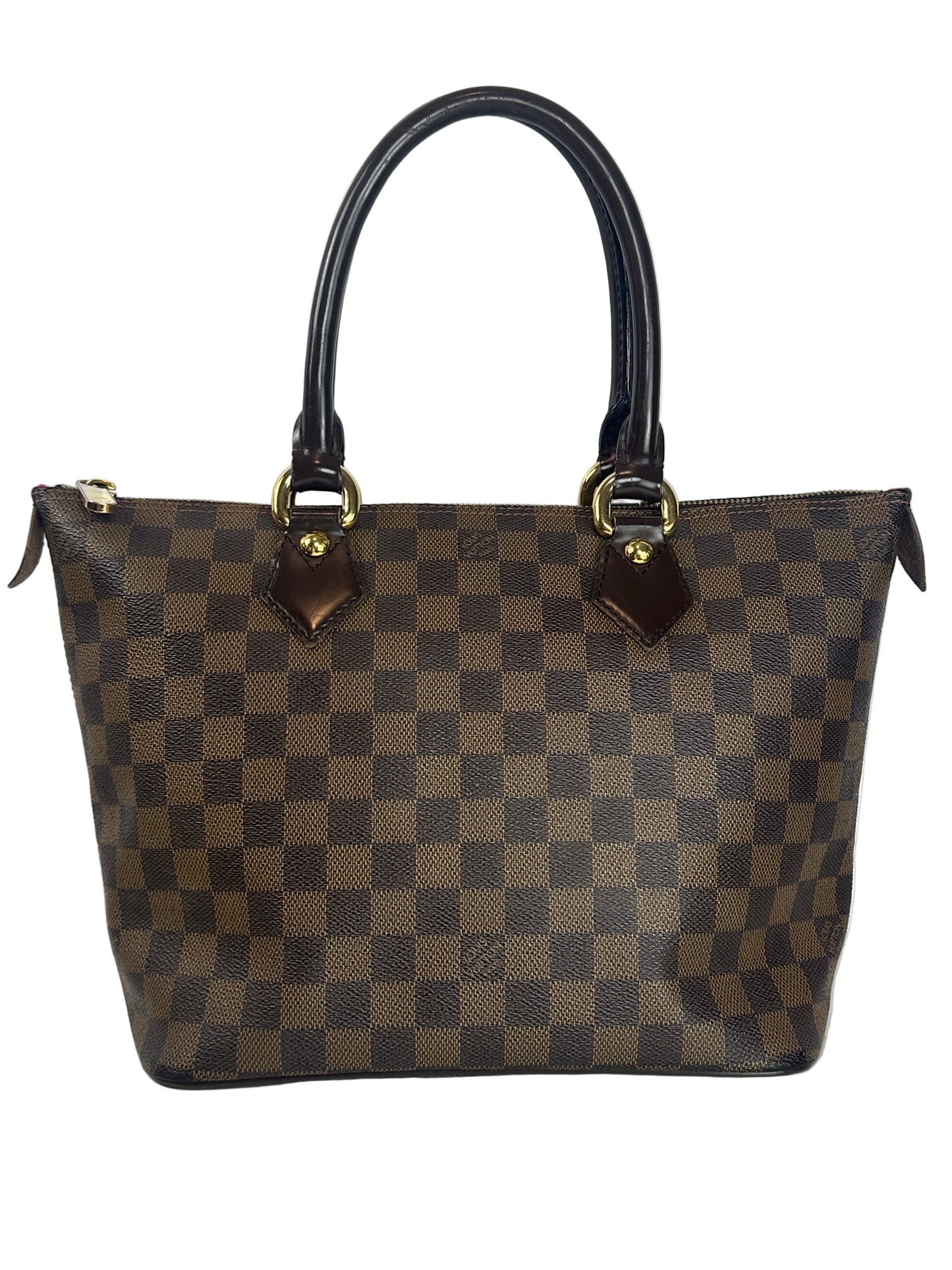 Pre-owned LOUIS VUITTON Saleya PM Damier Ebene Canvas