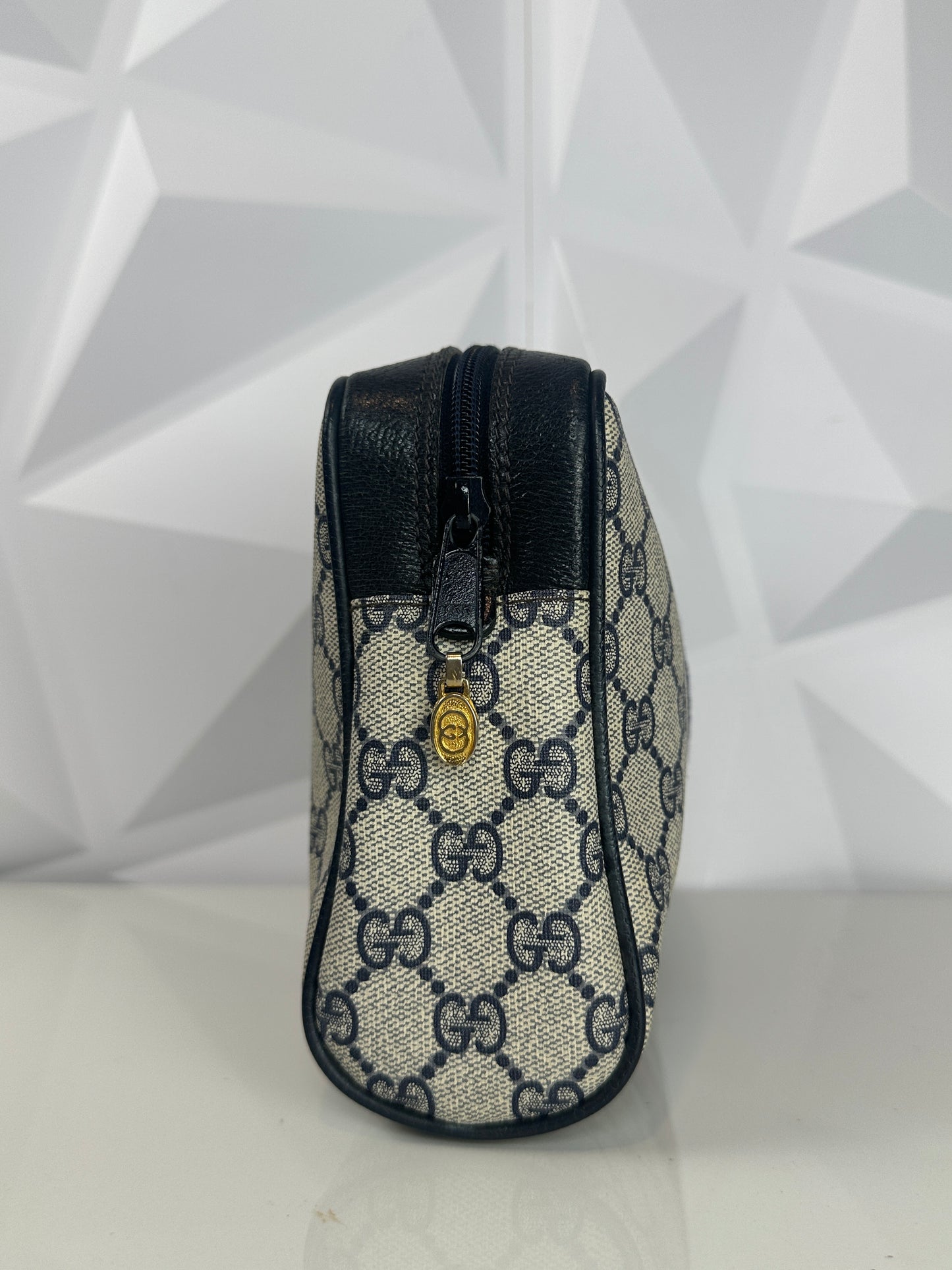 Pre-owned GUCCI GG Supreme Sherry Line Clutch