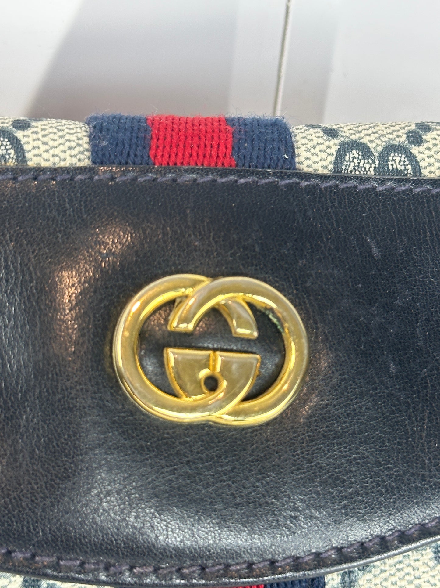 Pre-owned GUCCI GG Supreme Sherry Line _181-1