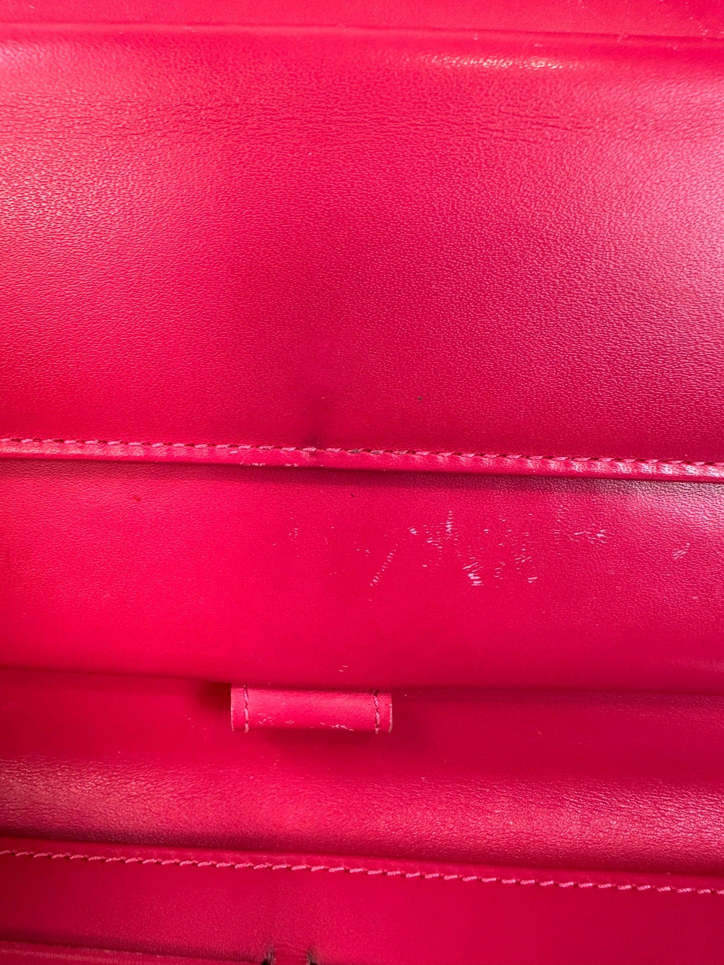 Pre-owned LOUIS VUITTON Neon Pink Vernis Wallet