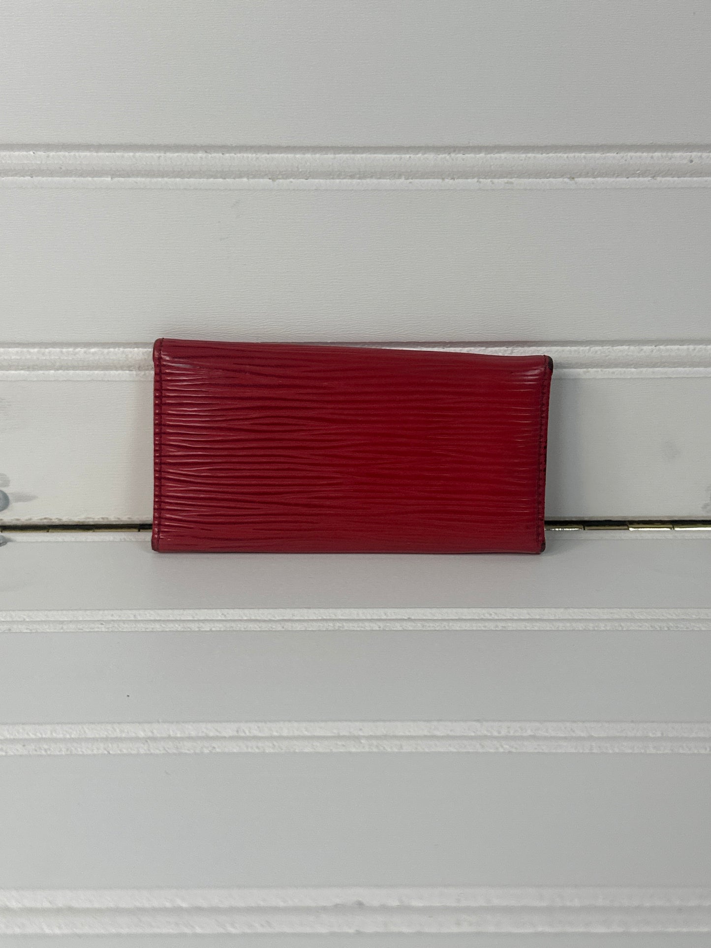 Pre-owned LOUIS VUITTON Key Holder Red Epi Leather