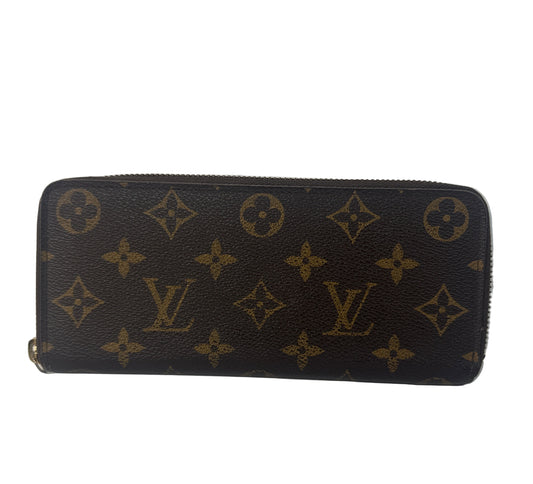 Pre-owned LOUIS VUITTON Clemence Fuchsia Wallet Monogram