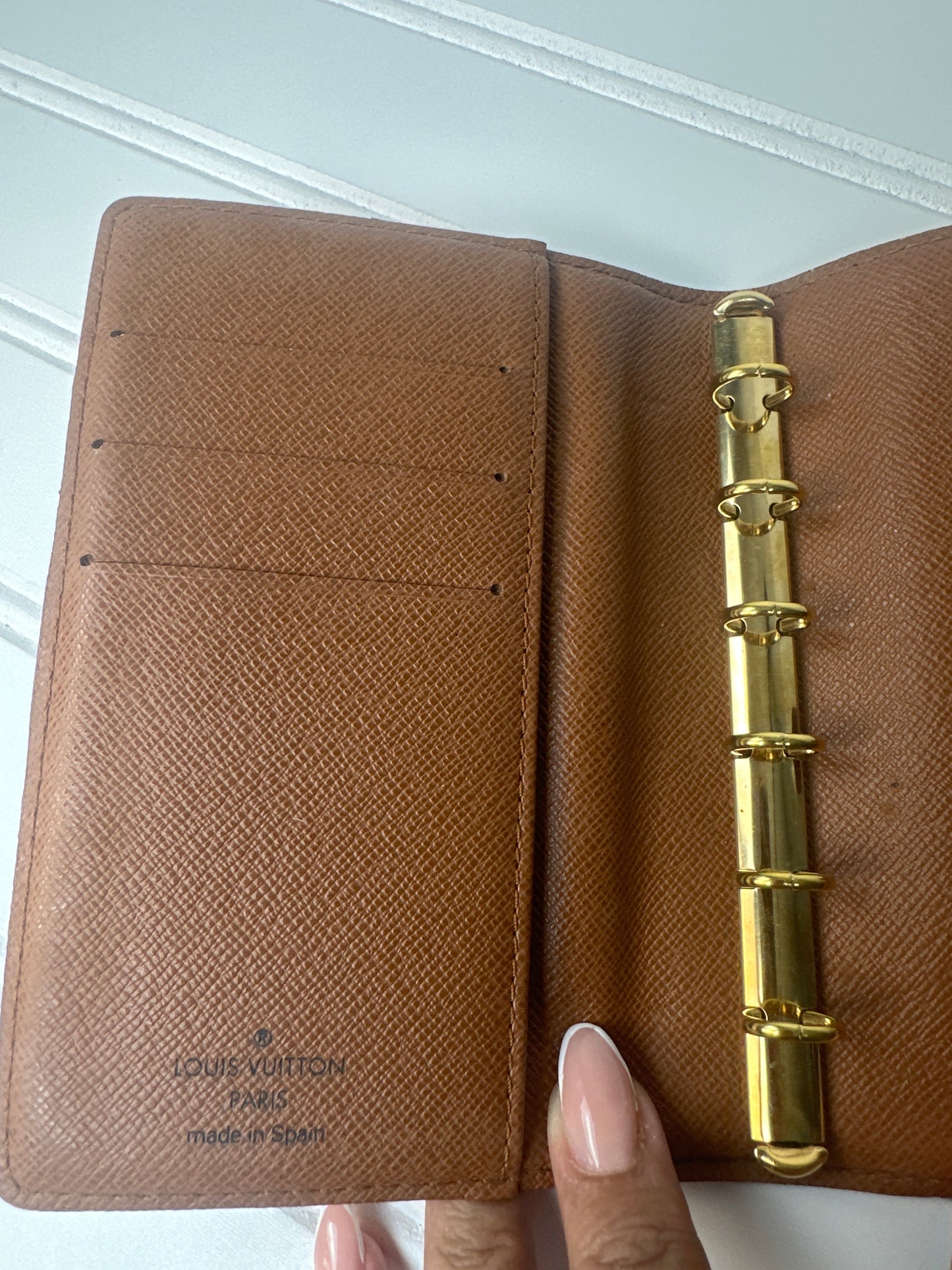 Pre-owned LOUIS VUITTON Agenda Small Ring Cover Monogram Canvas _187-2