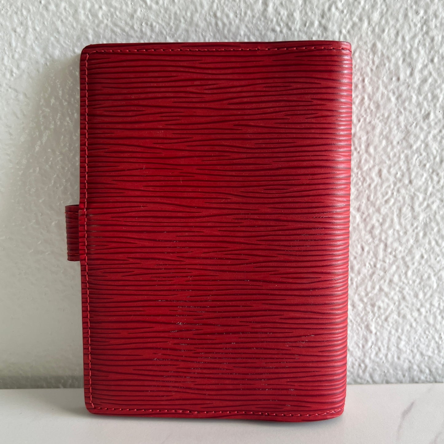 Pre-owned LOUIS VUITTON Agenda PM Epi leather red_ 308