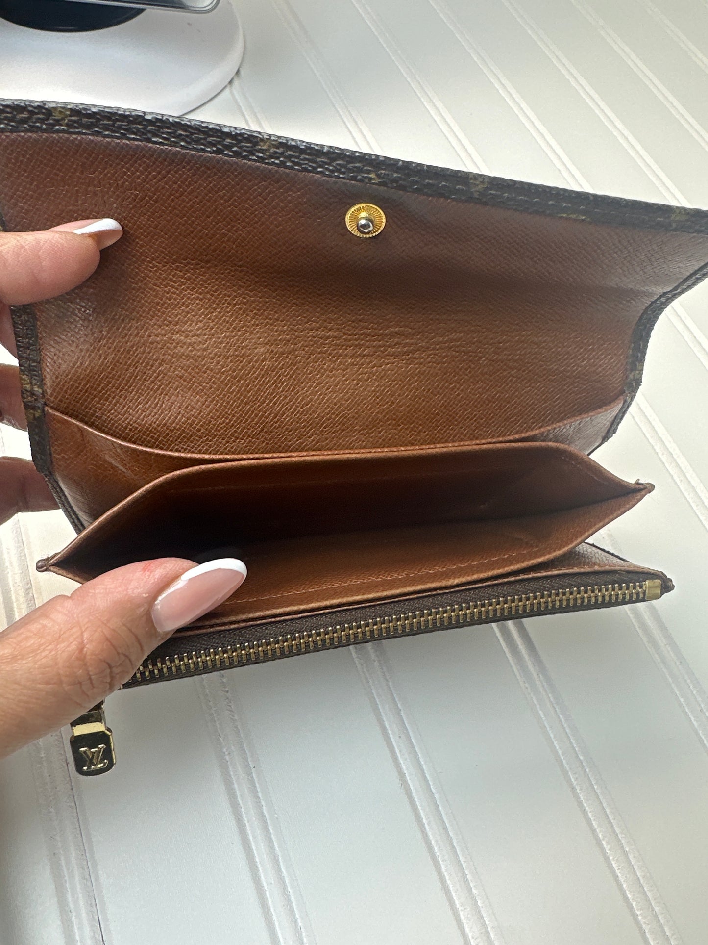 Pre-owned LOUIS VUITTON Zipper Monogram Bi-fold Wallet _188-4