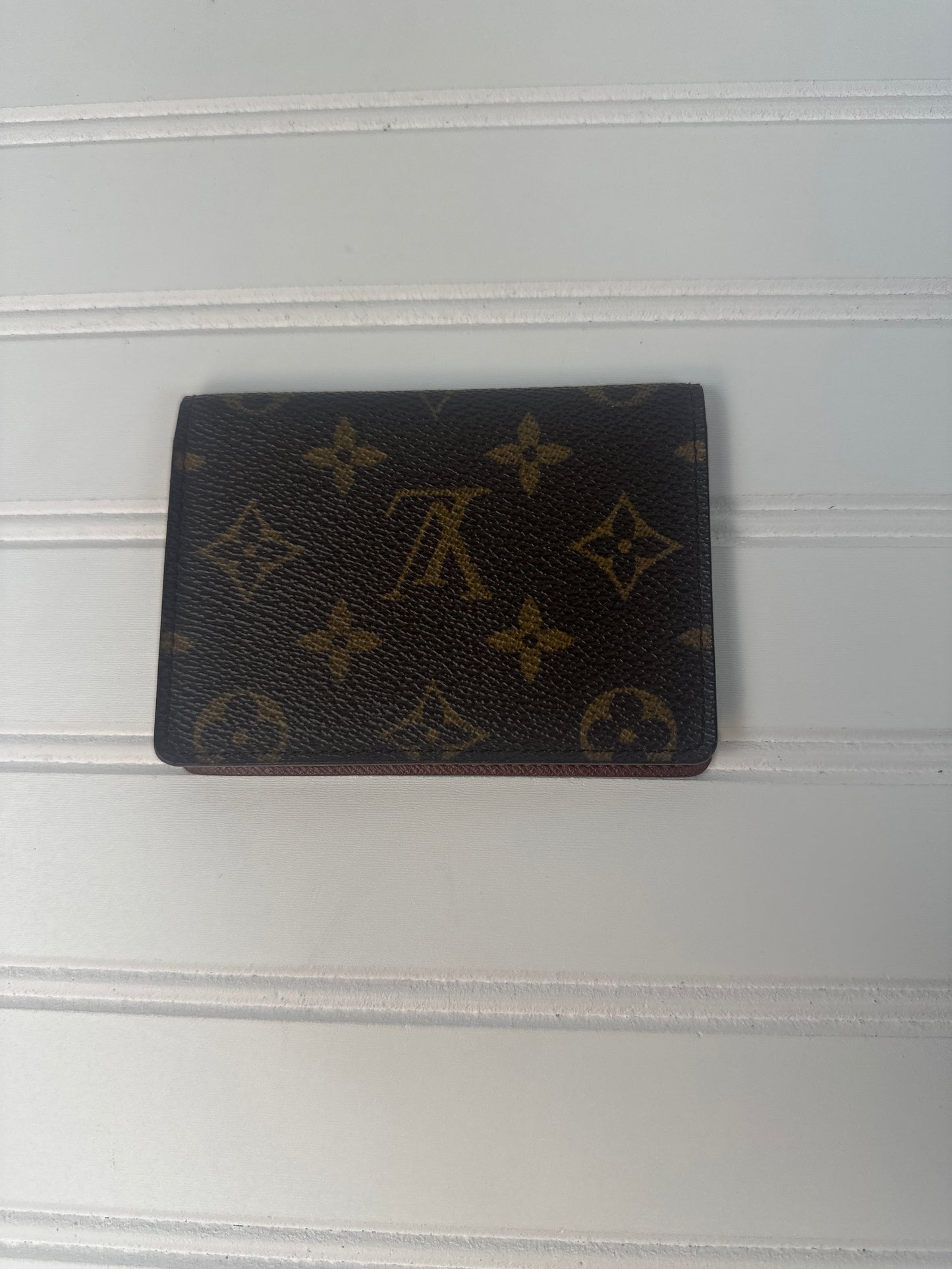 Pre-owned LOUIS VUITTON Monogram Card Case Id Holder _189-1