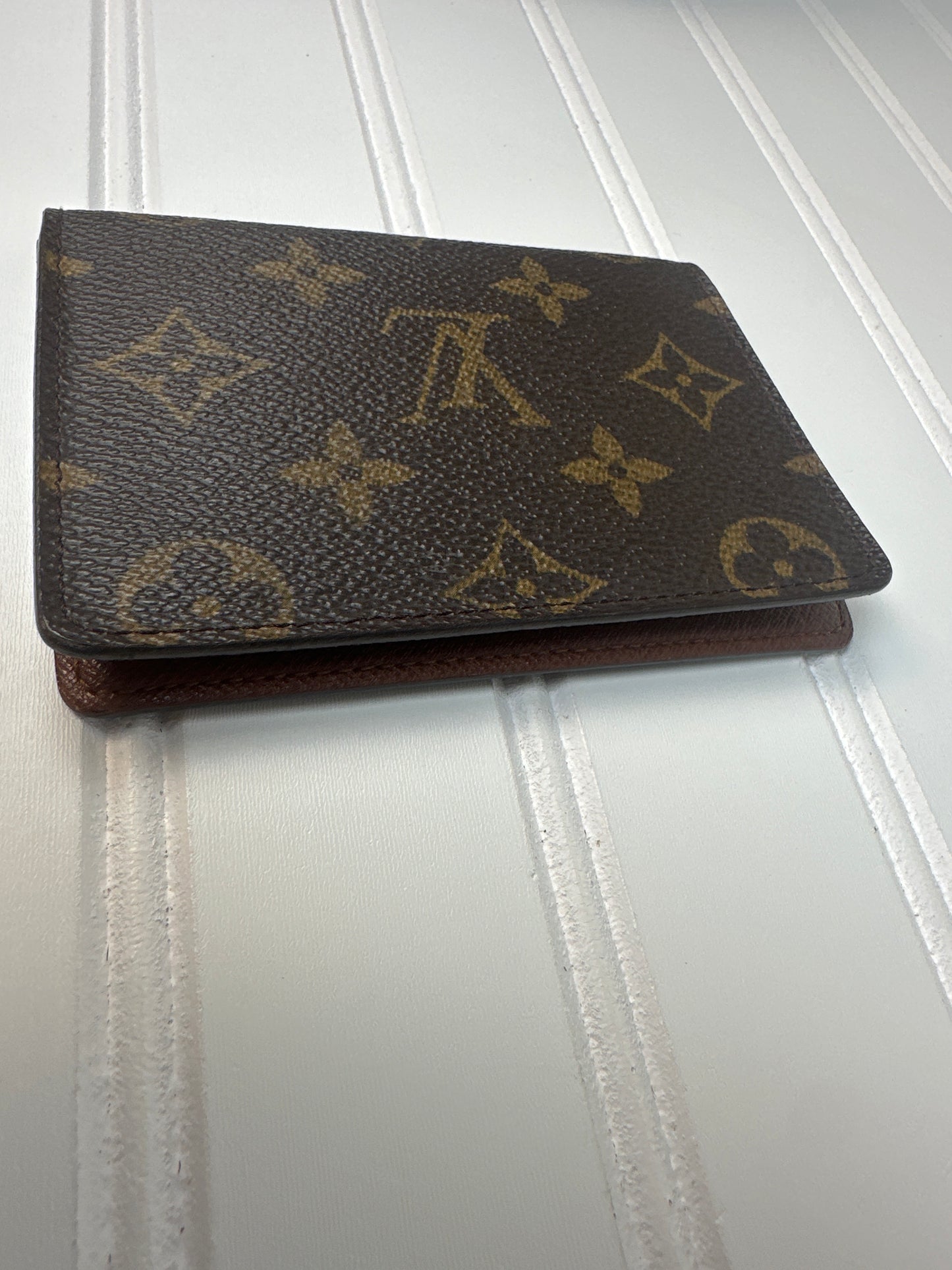 Pre-owned LOUIS VUITTON Monogram Card Case Id Holder _189-1