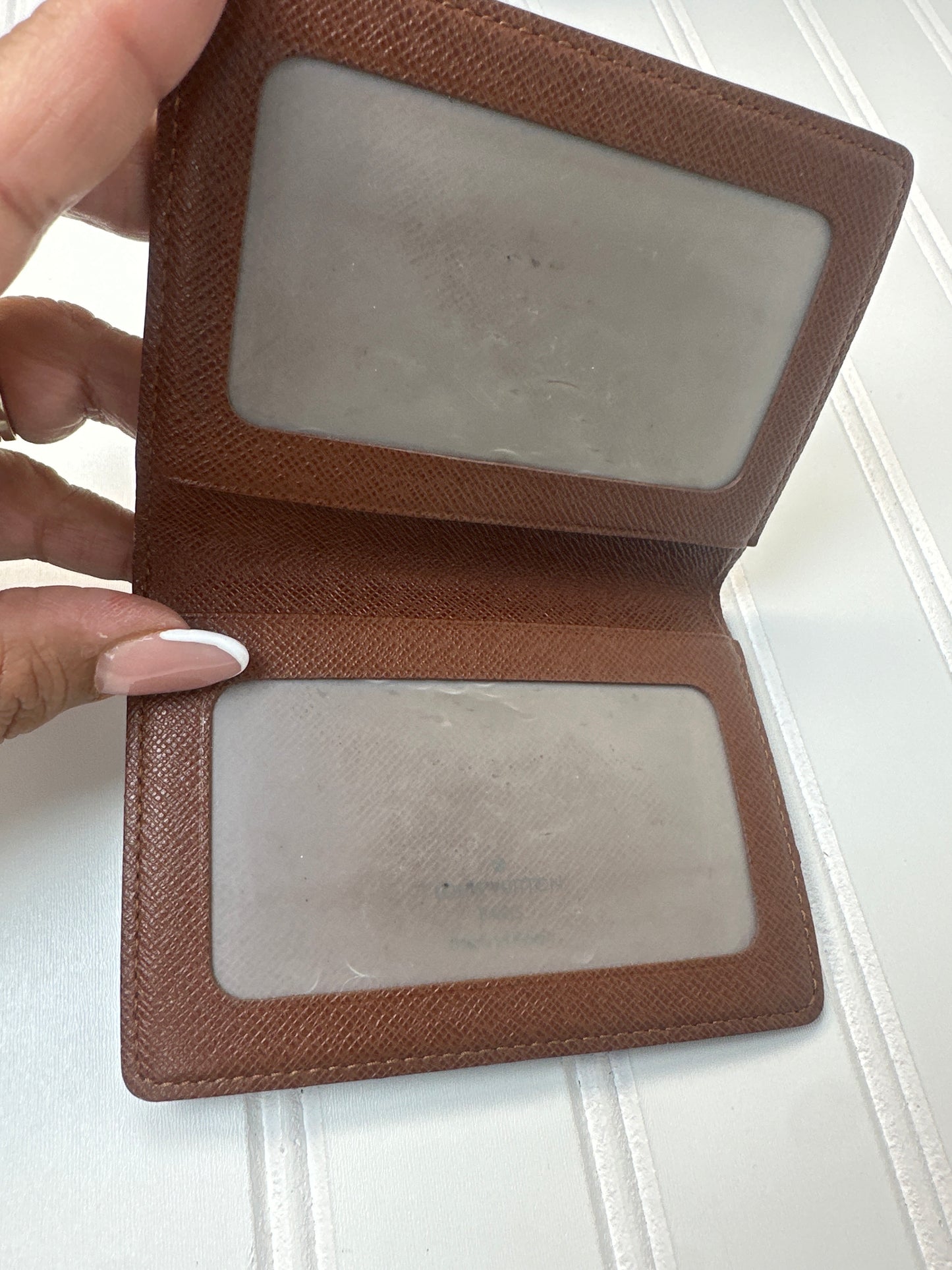 Pre-owned LOUIS VUITTON Monogram Card Case Id Holder _189-1